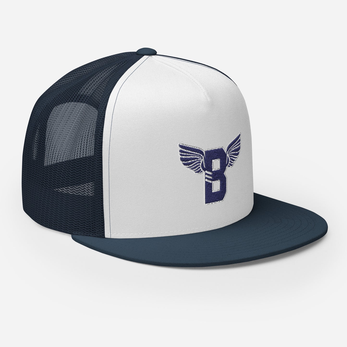 "B" IS FOR BROOKLYN - B-WING MESH SNAPBACK (NAVY BLUE STITCH)