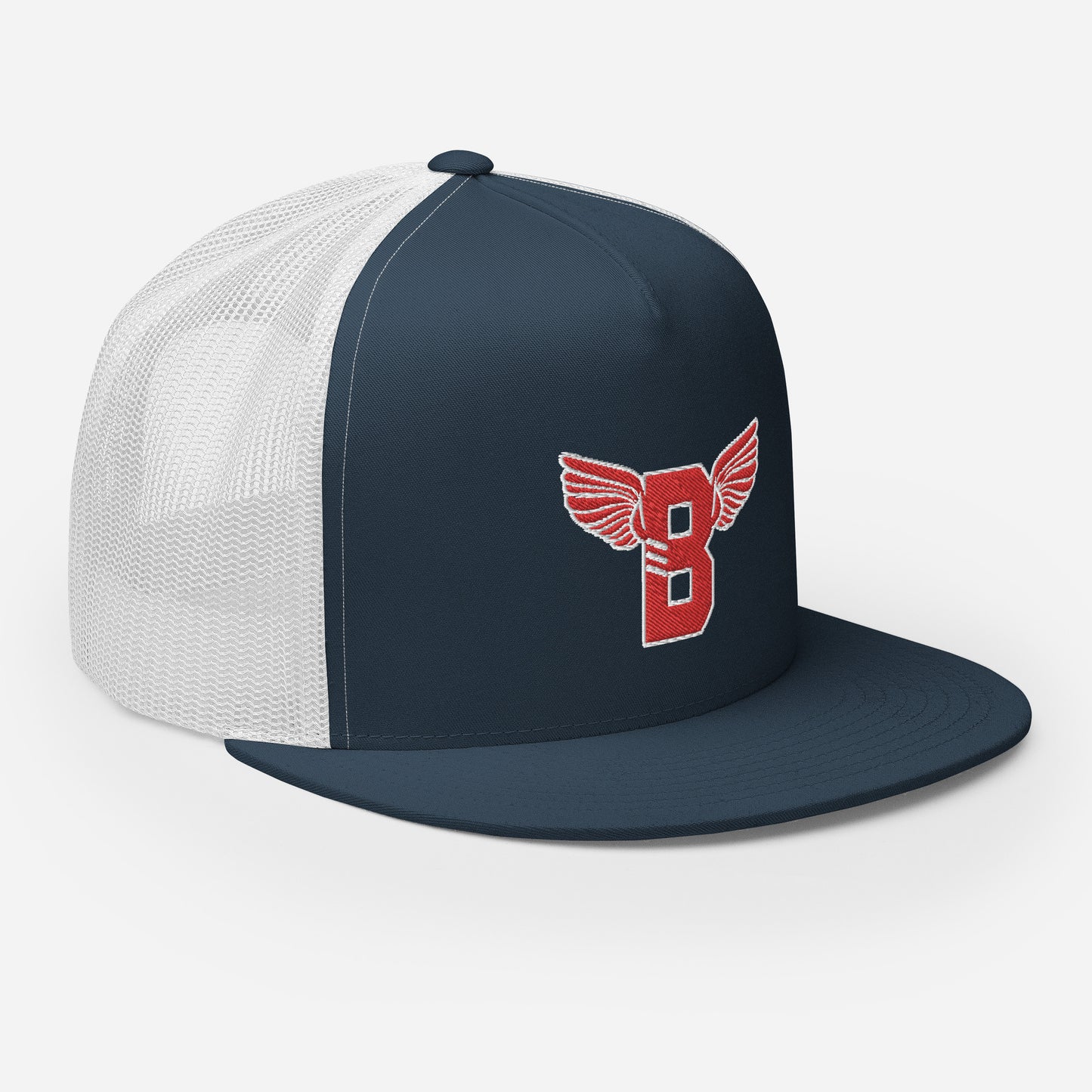 "B" IS FOR BROOKLYN - B-WING MESH SNAPBACK (RED STITCH)