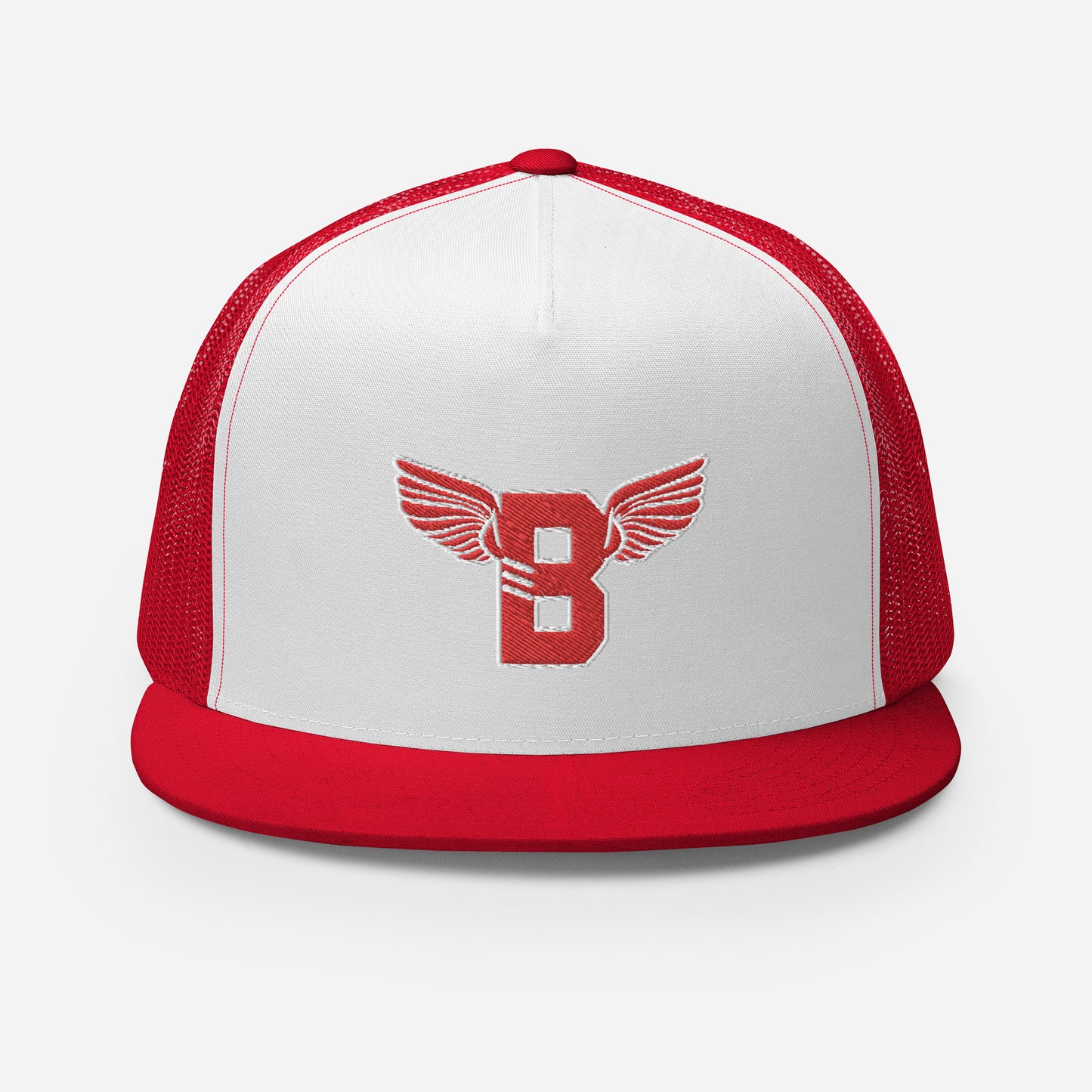 "B" IS FOR BROOKLYN - B-WING MESH SNAPBACK (RED STITCH)