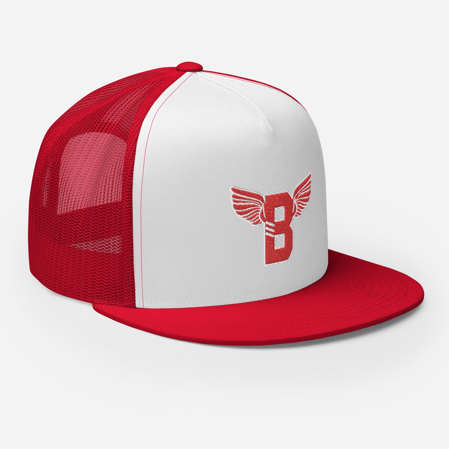 "B" IS FOR BROOKLYN - B-WING MESH SNAPBACK (RED STITCH)