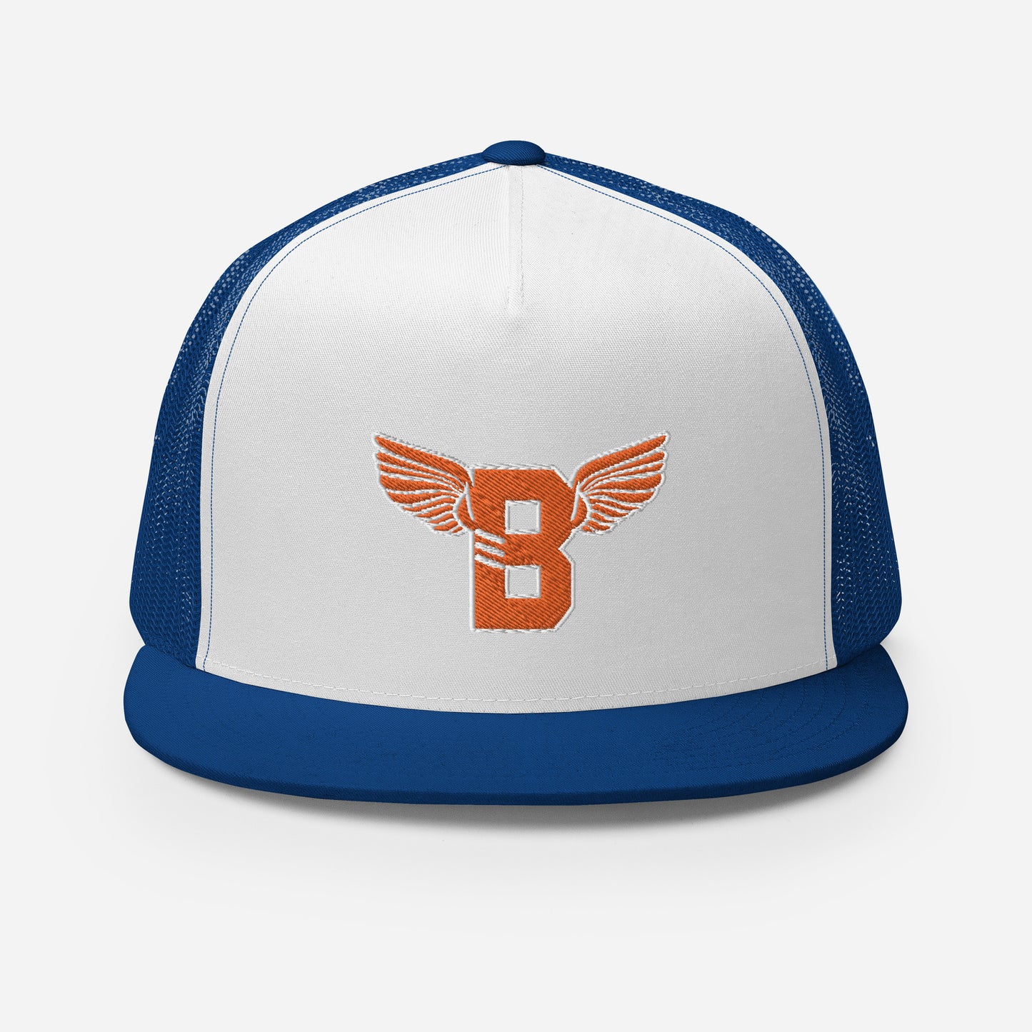 "B" IS FOR BROOKLYN - B-WING MESH SNAPBACK (ORANGE STITCH)