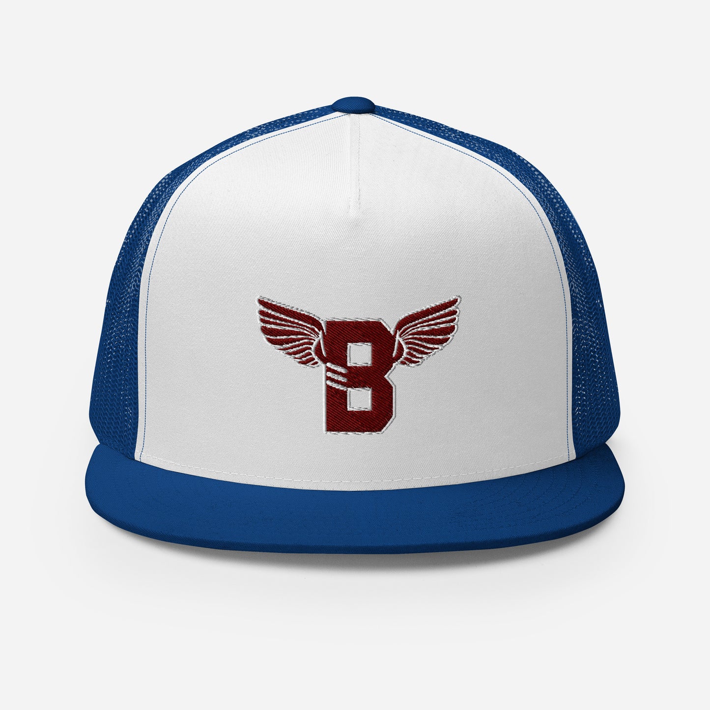 "B" IS FOR BROOKLYN - B-WING MESH SNAPBACK (MAROON STITCH)