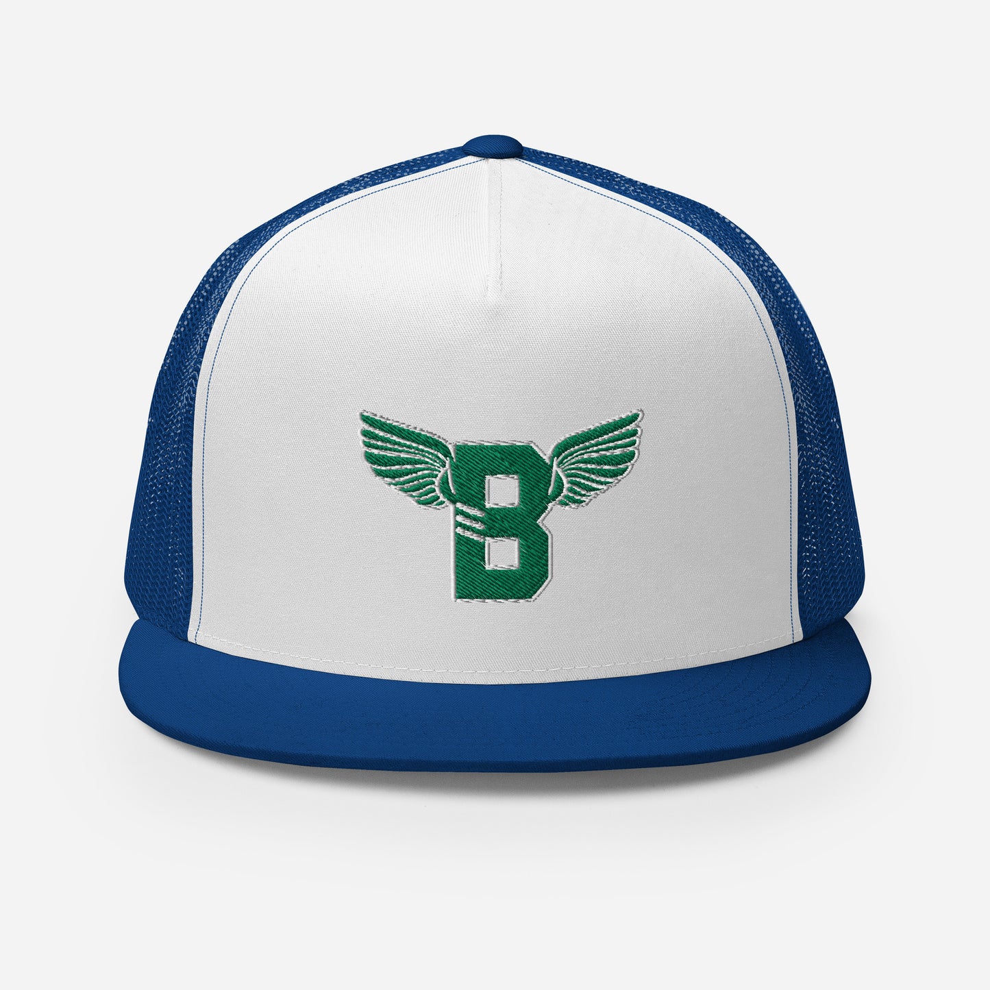 "B" IS FOR BROOKLYN - B-WING MESH SNAPBACK (KELLY GREEN STITCH)