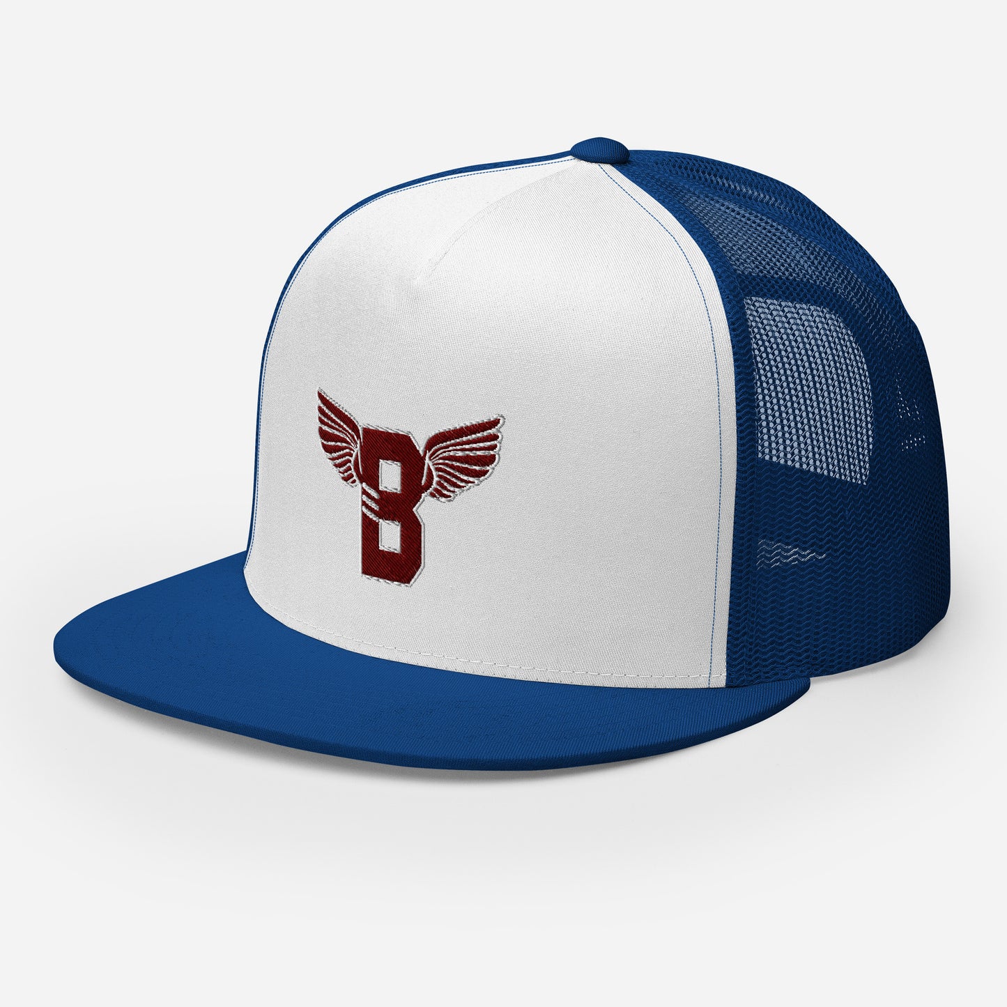 "B" IS FOR BROOKLYN - B-WING MESH SNAPBACK (MAROON STITCH)