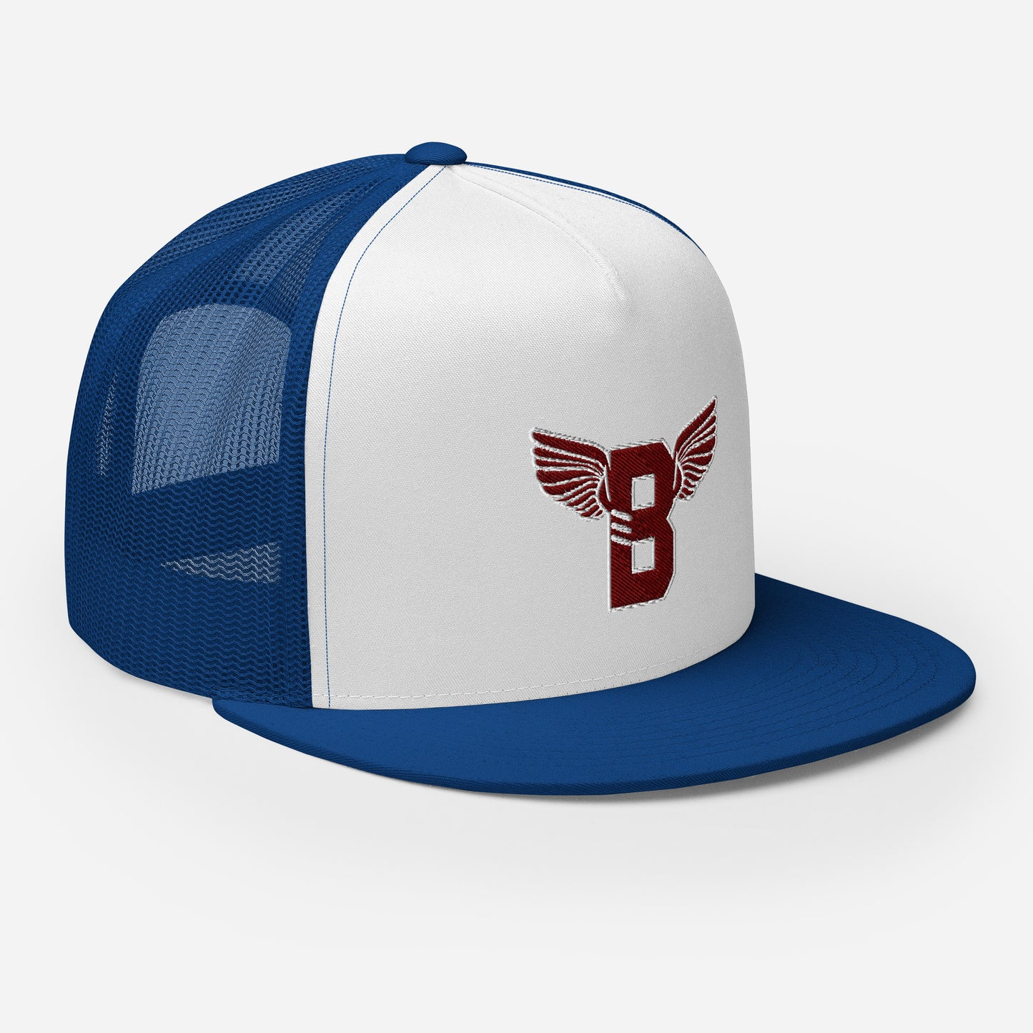 "B" IS FOR BROOKLYN - B-WING MESH SNAPBACK (MAROON STITCH)