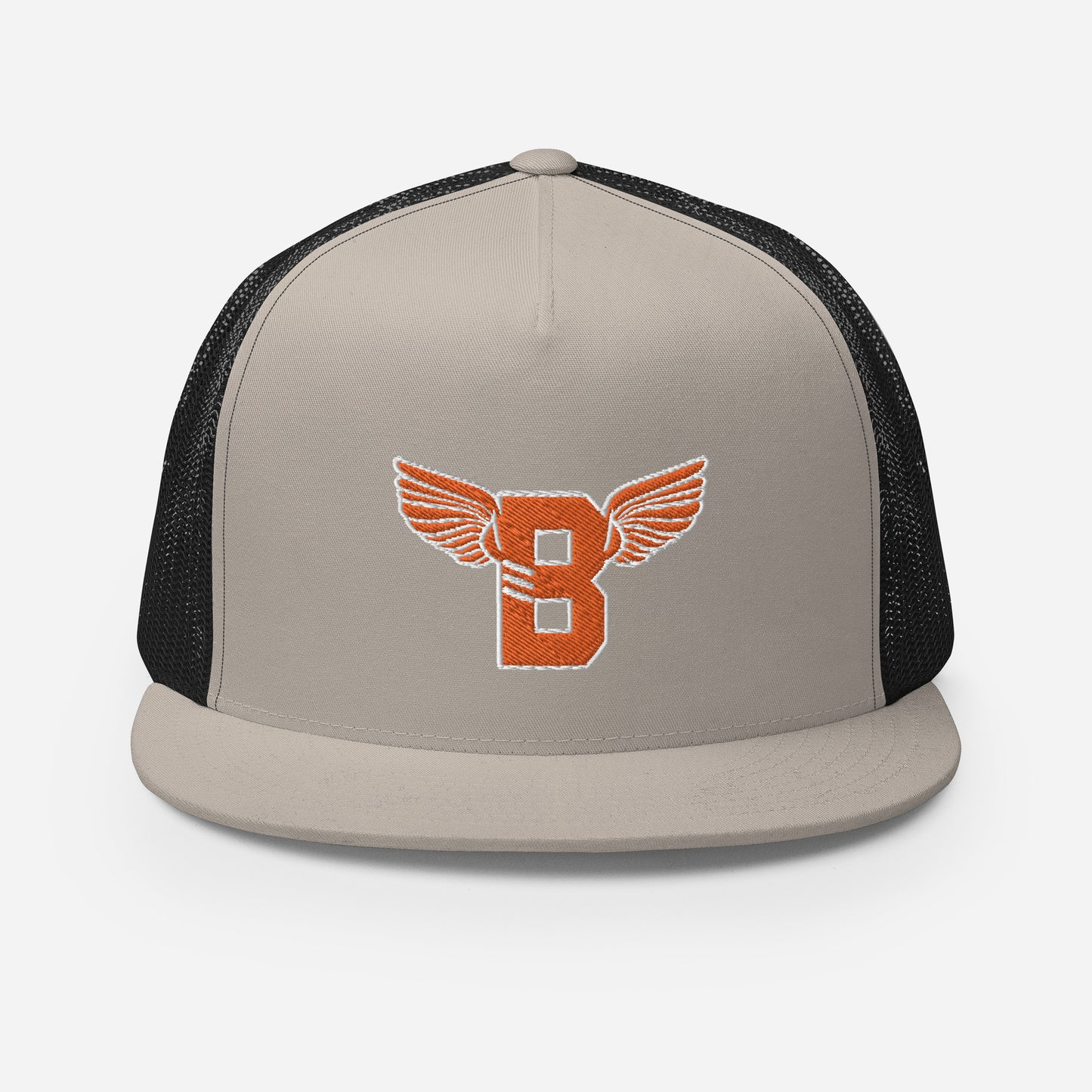 "B" IS FOR BROOKLYN - B-WING MESH SNAPBACK (ORANGE STITCH)