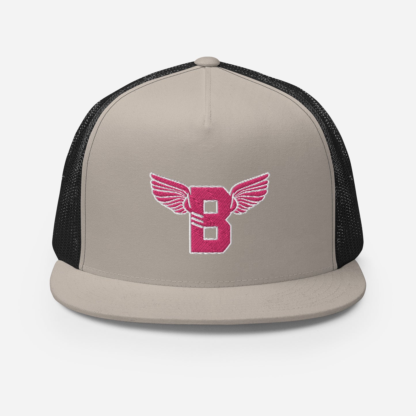 "B" IS FOR BROOKLYN - B-WING MESH SNAPBACK (PINK STITCH)