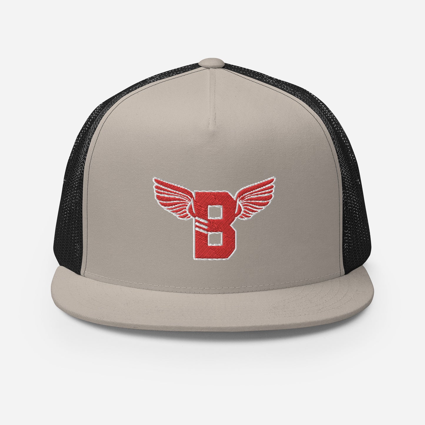 "B" IS FOR BROOKLYN - B-WING MESH SNAPBACK (RED STITCH)