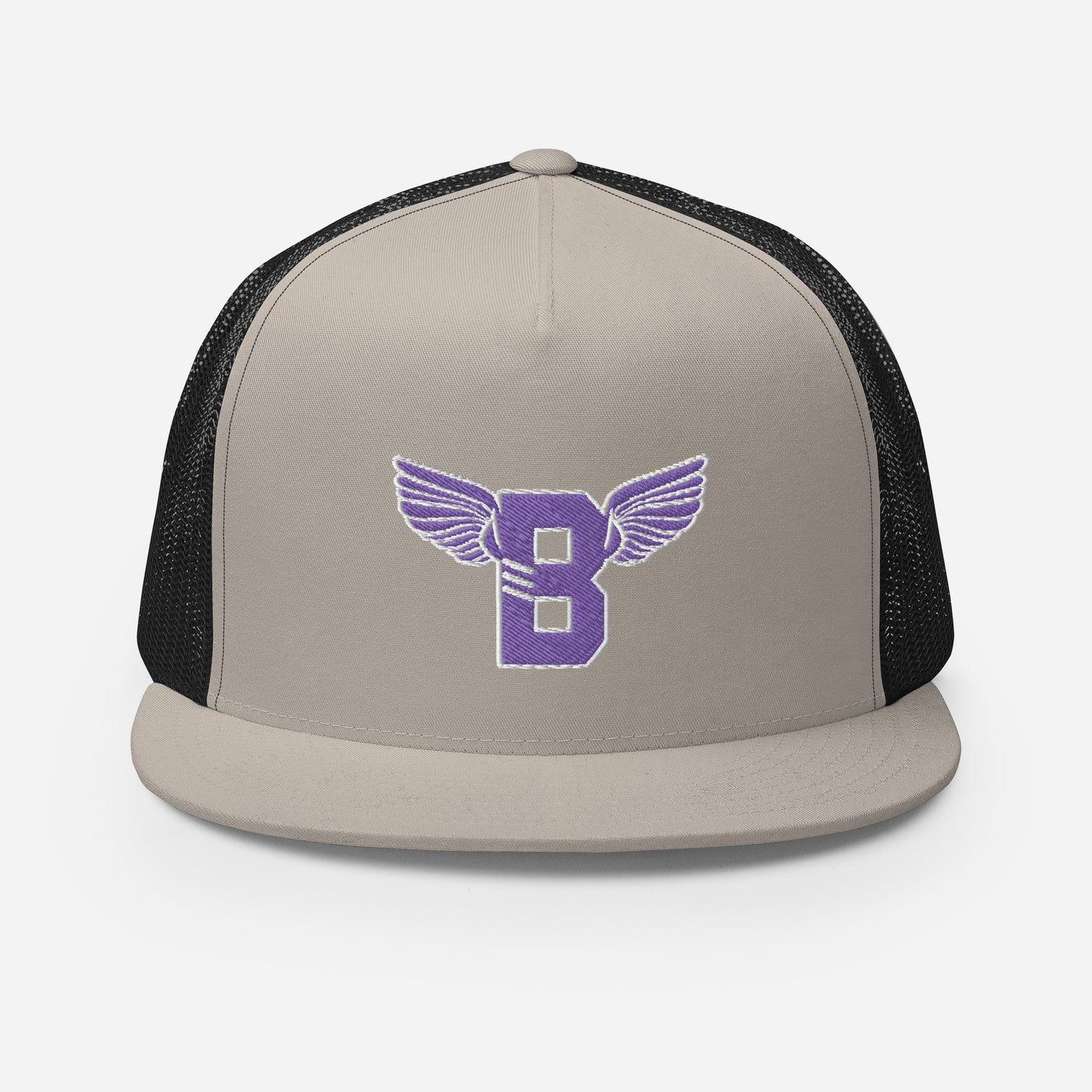 "B" IS FOR BROOKLYN - B-WING MESH SNAPBACK (PURPLE STITCH)