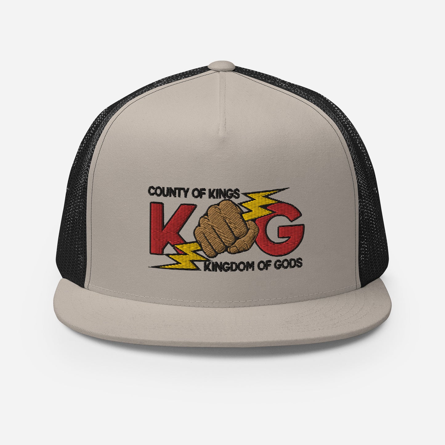 KINGDOM OF GODS - KOG HANDS OF GODS MESH SNAPBACK (Red&Black Stitch)