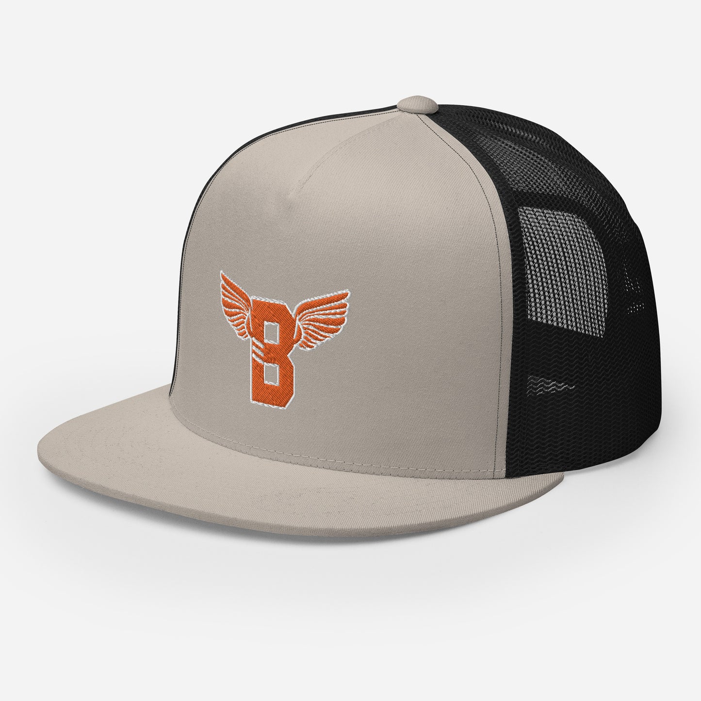 "B" IS FOR BROOKLYN - B-WING MESH SNAPBACK (ORANGE STITCH)