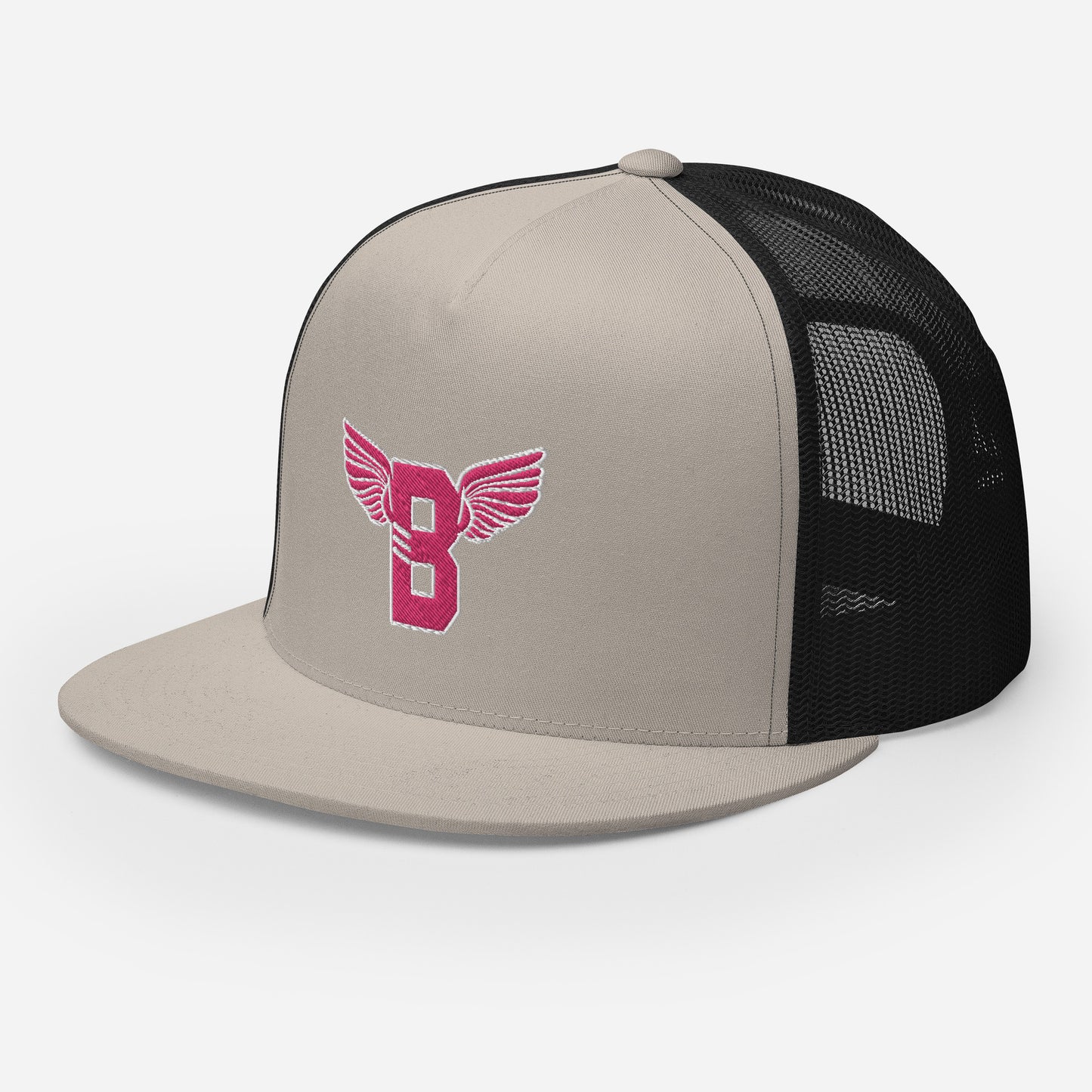 "B" IS FOR BROOKLYN - B-WING MESH SNAPBACK (PINK STITCH)