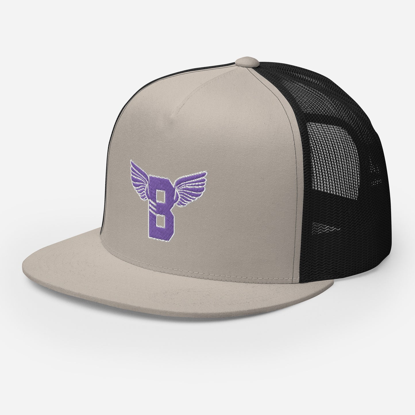 "B" IS FOR BROOKLYN - B-WING MESH SNAPBACK (PURPLE STITCH)