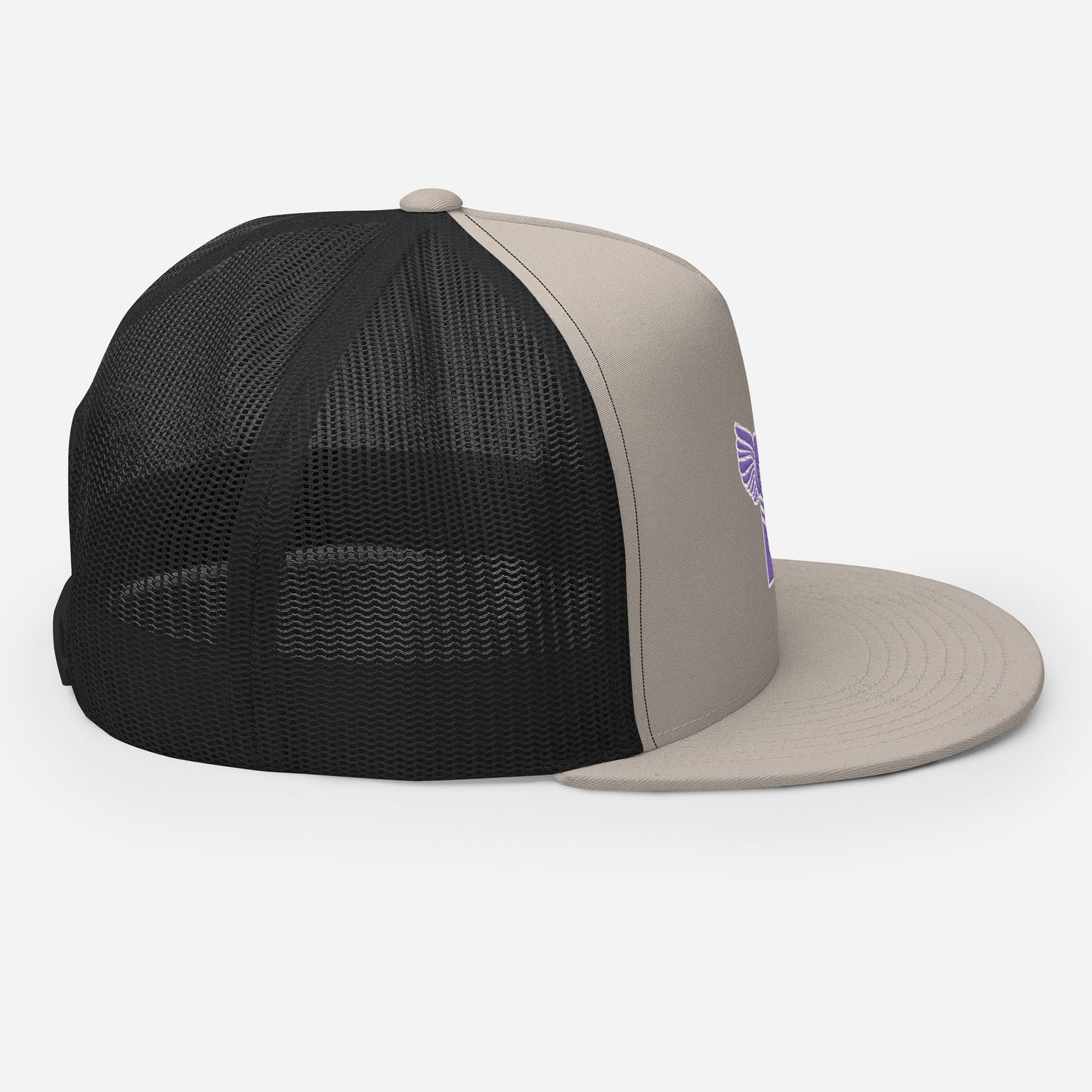 "B" IS FOR BROOKLYN - B-WING MESH SNAPBACK (PURPLE STITCH)