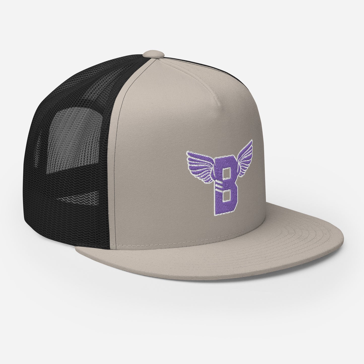 "B" IS FOR BROOKLYN - B-WING MESH SNAPBACK (PURPLE STITCH)