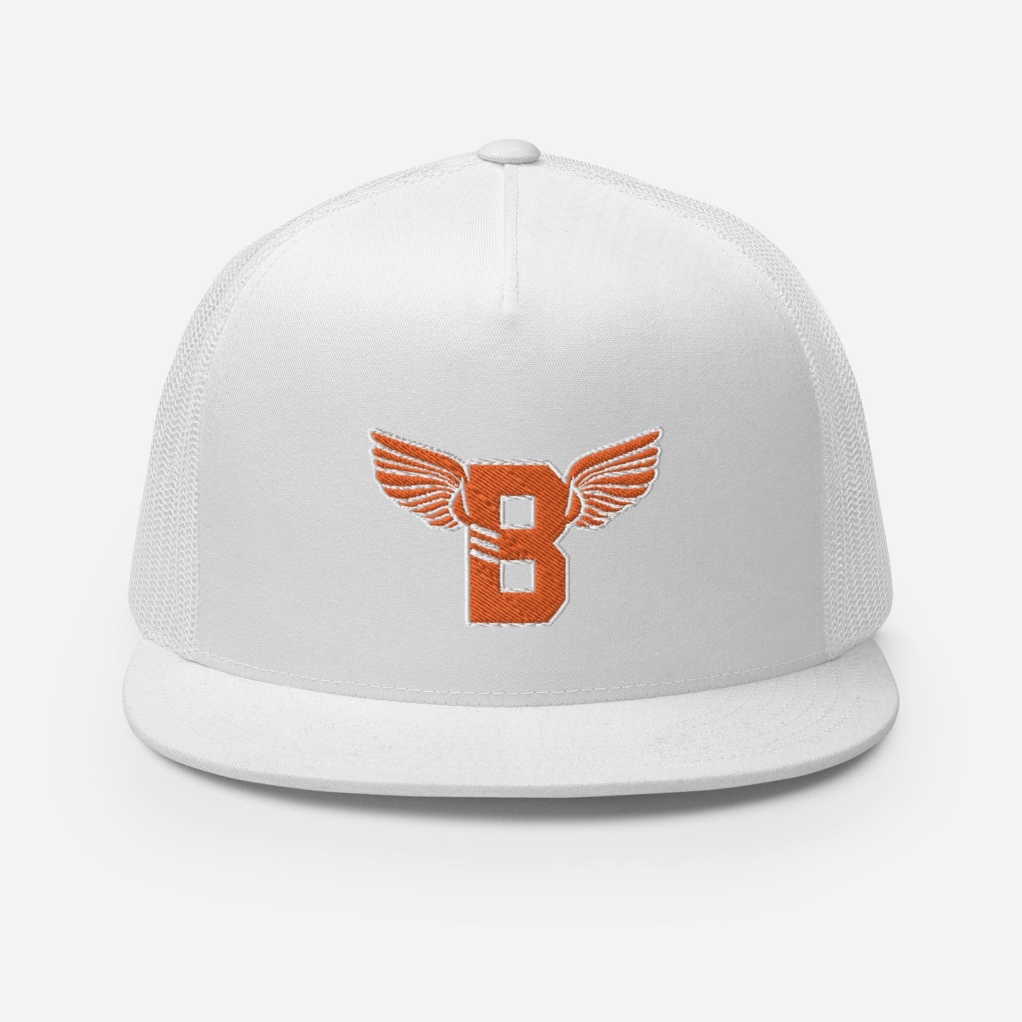 "B" IS FOR BROOKLYN - B-WING MESH SNAPBACK (ORANGE STITCH)