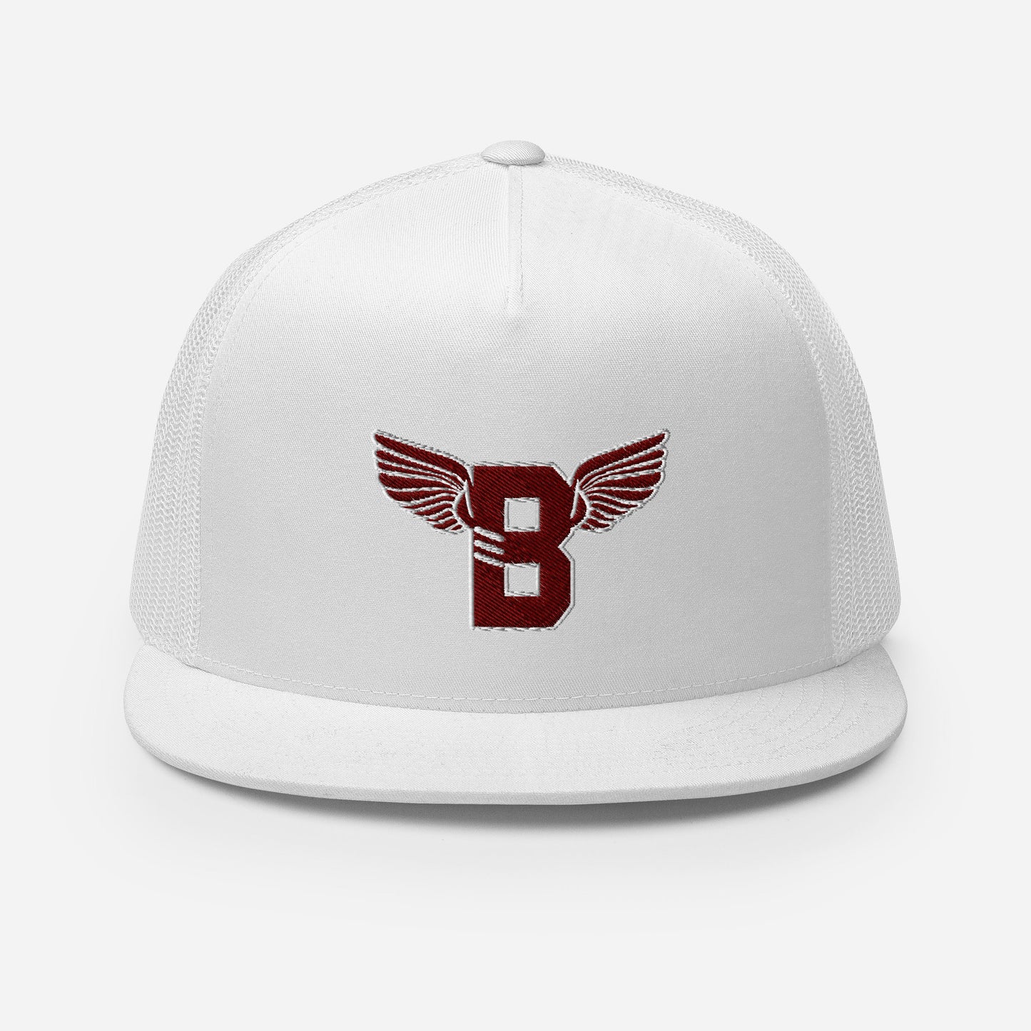 "B" IS FOR BROOKLYN - B-WING MESH SNAPBACK (MAROON STITCH)