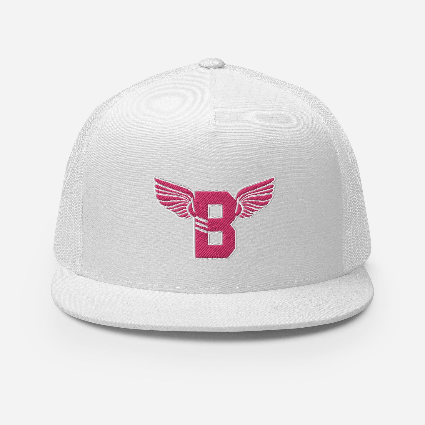 "B" IS FOR BROOKLYN - B-WING MESH SNAPBACK (PINK STITCH)