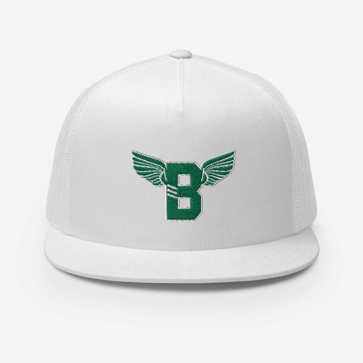 "B" IS FOR BROOKLYN - B-WING MESH SNAPBACK (KELLY GREEN STITCH)