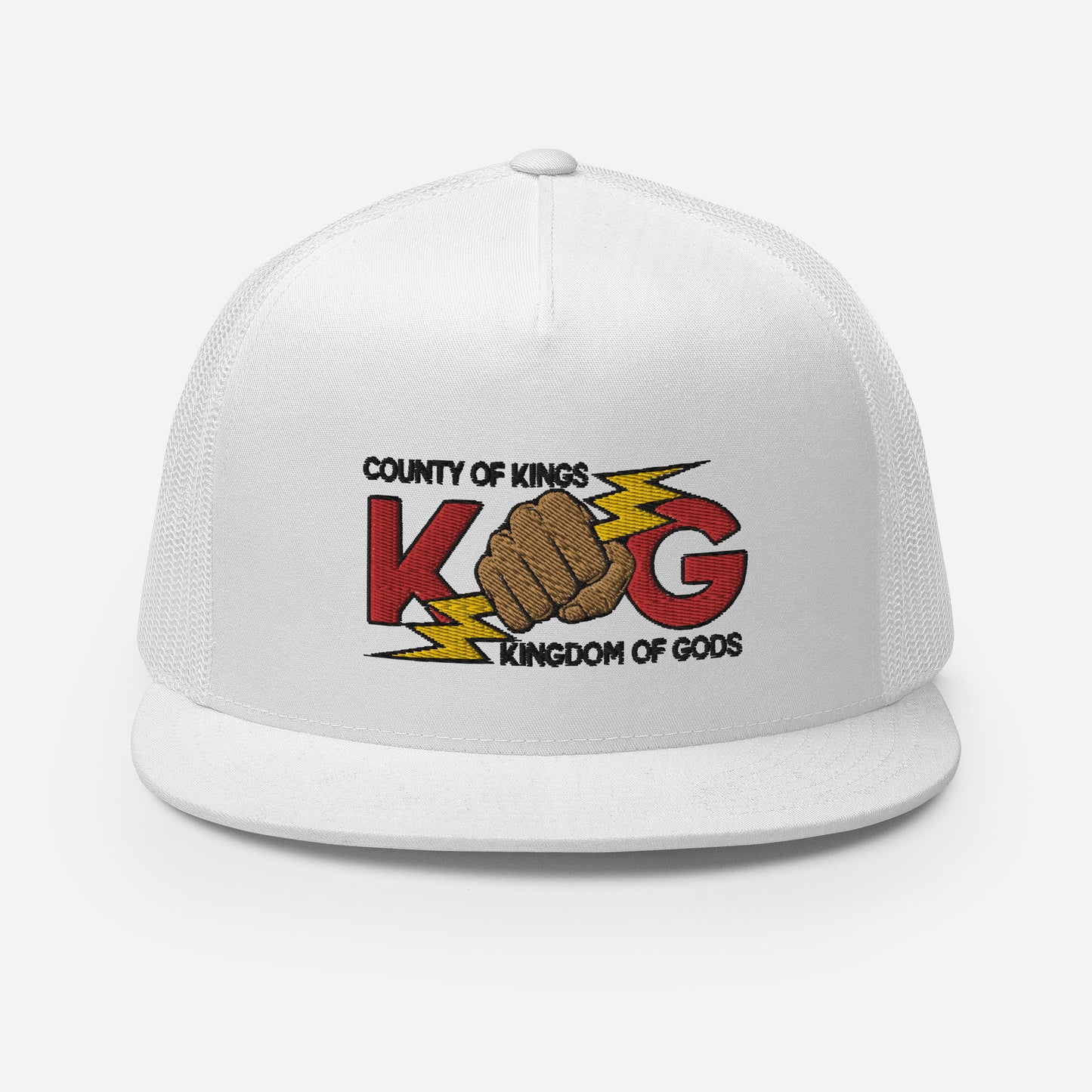 KINGDOM OF GODS - KOG HANDS OF GODS MESH SNAPBACK (Red&Black Stitch)