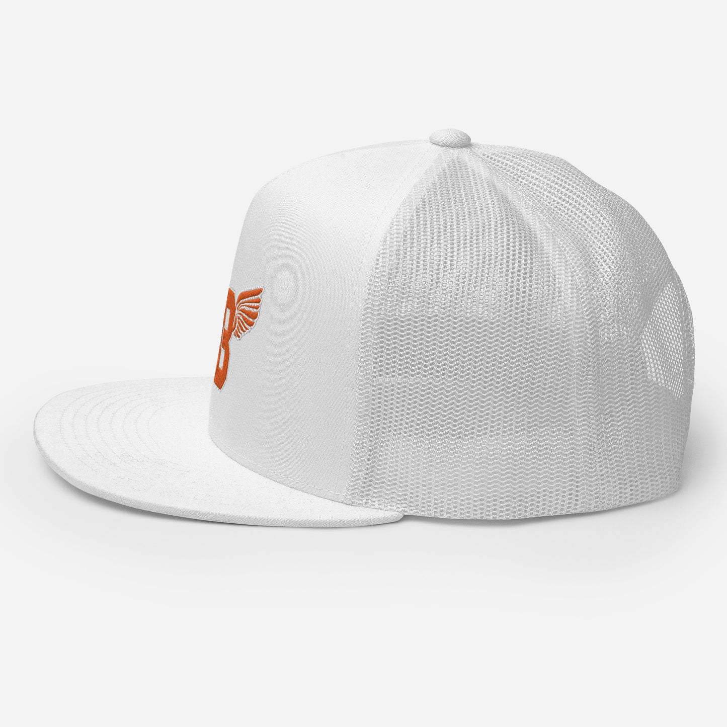 "B" IS FOR BROOKLYN - B-WING MESH SNAPBACK (ORANGE STITCH)