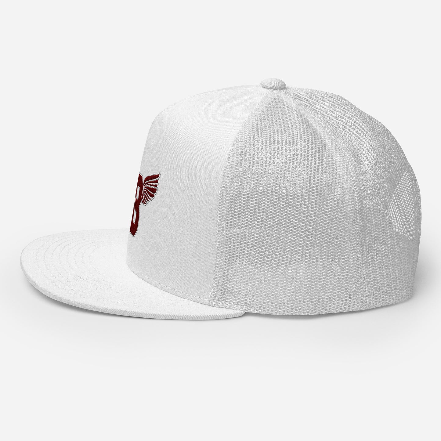 "B" IS FOR BROOKLYN - B-WING MESH SNAPBACK (MAROON STITCH)