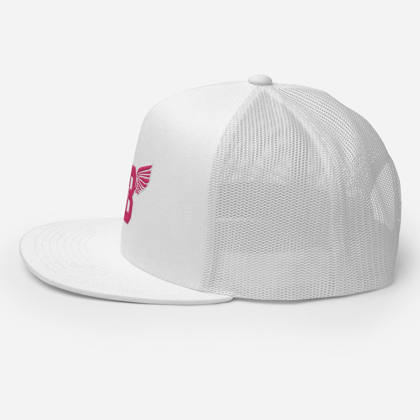 "B" IS FOR BROOKLYN - B-WING MESH SNAPBACK (PINK STITCH)