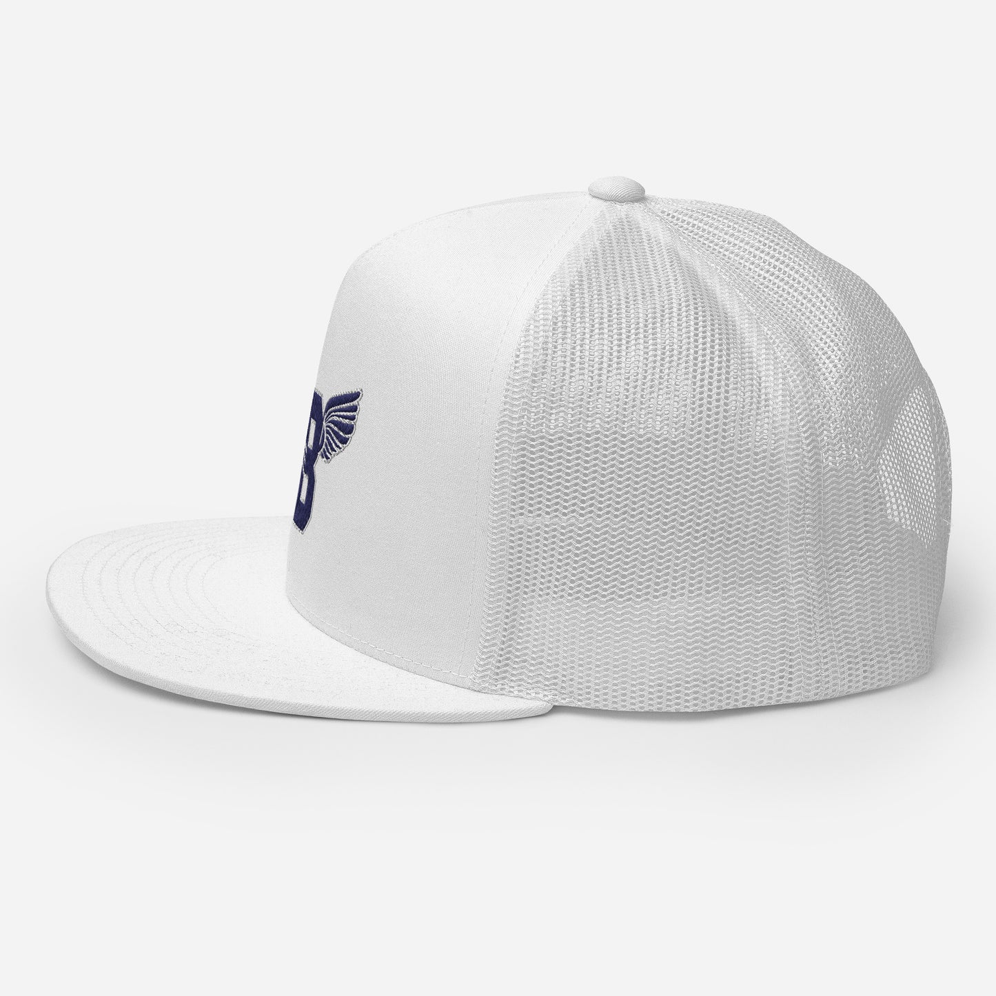 "B" IS FOR BROOKLYN - B-WING MESH SNAPBACK (NAVY BLUE STITCH)