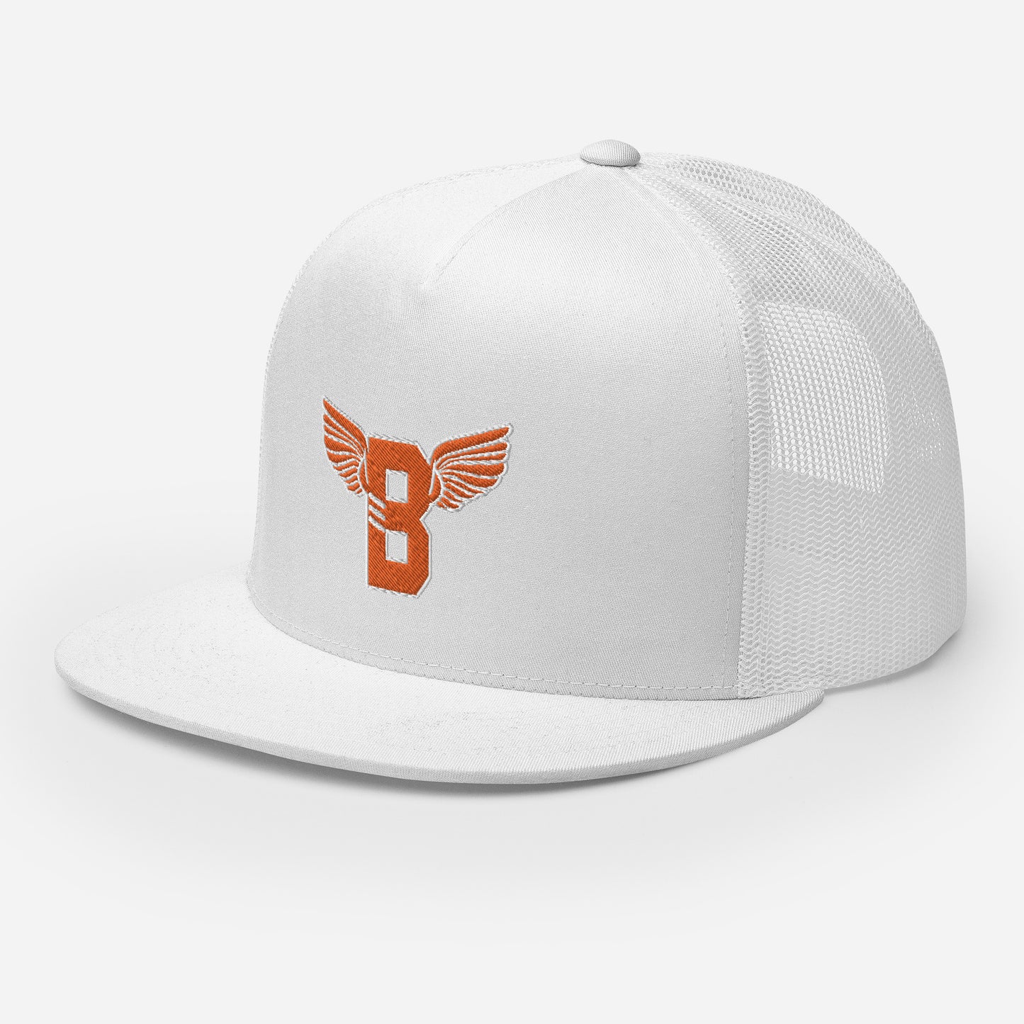 "B" IS FOR BROOKLYN - B-WING MESH SNAPBACK (ORANGE STITCH)