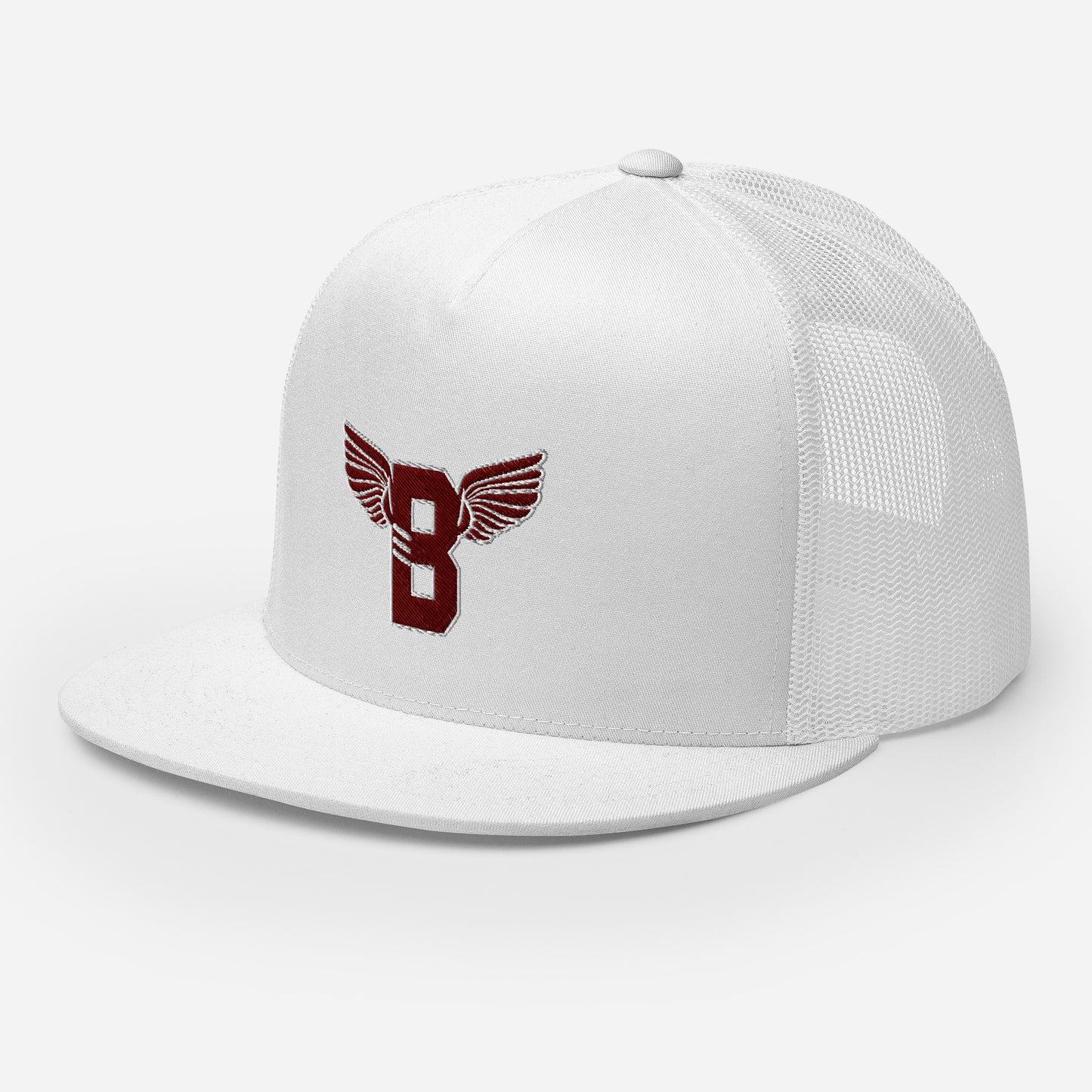 "B" IS FOR BROOKLYN - B-WING MESH SNAPBACK (MAROON STITCH)