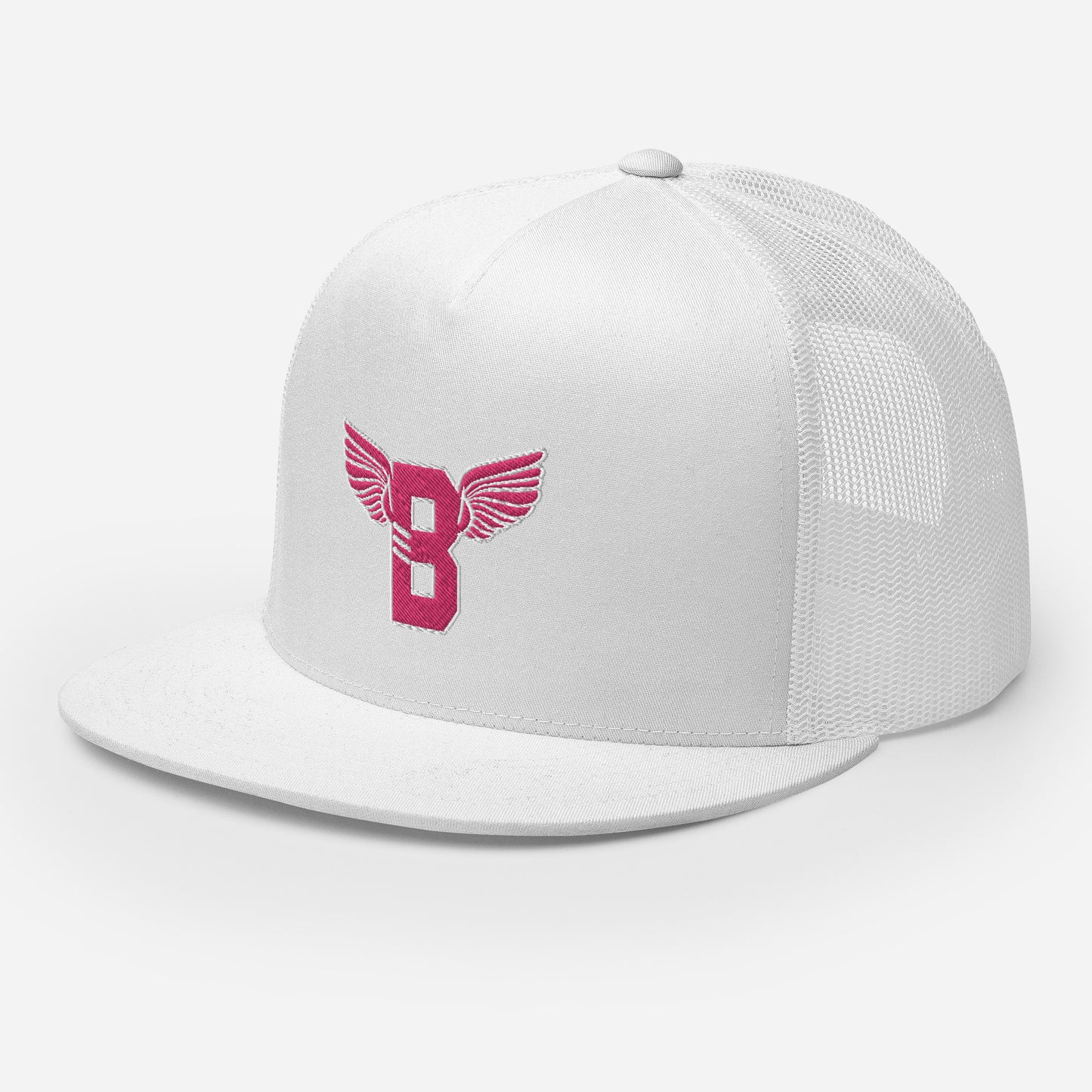 "B" IS FOR BROOKLYN - B-WING MESH SNAPBACK (PINK STITCH)