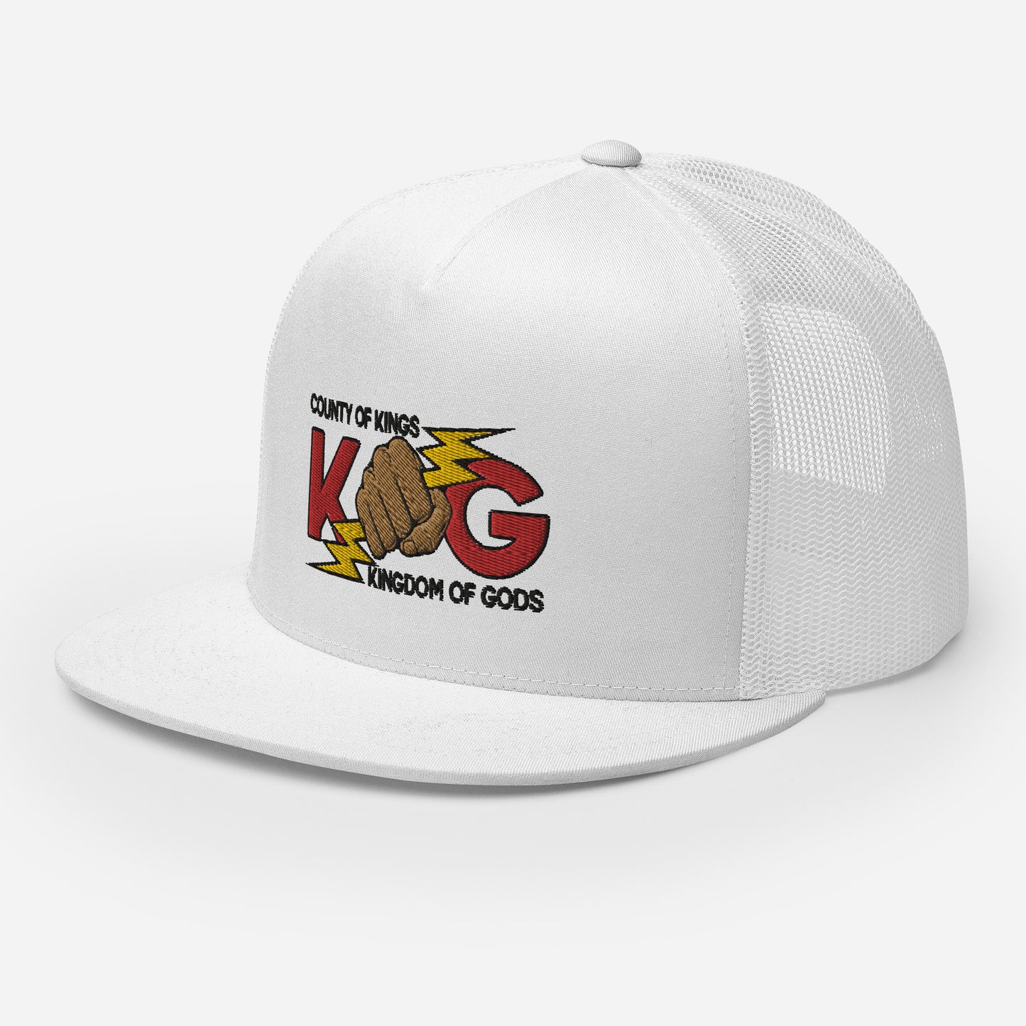 KINGDOM OF GODS - KOG HANDS OF GODS MESH SNAPBACK (Red&Black Stitch)