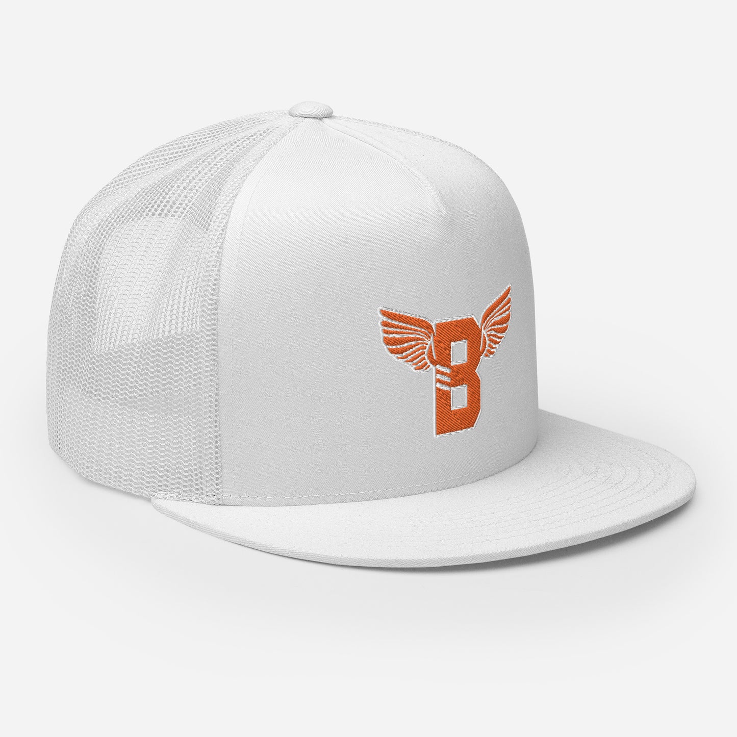 "B" IS FOR BROOKLYN - B-WING MESH SNAPBACK (ORANGE STITCH)