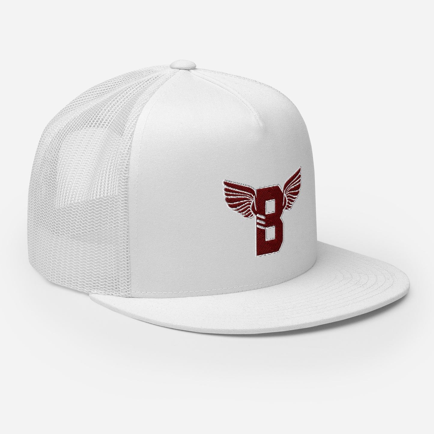 "B" IS FOR BROOKLYN - B-WING MESH SNAPBACK (MAROON STITCH)