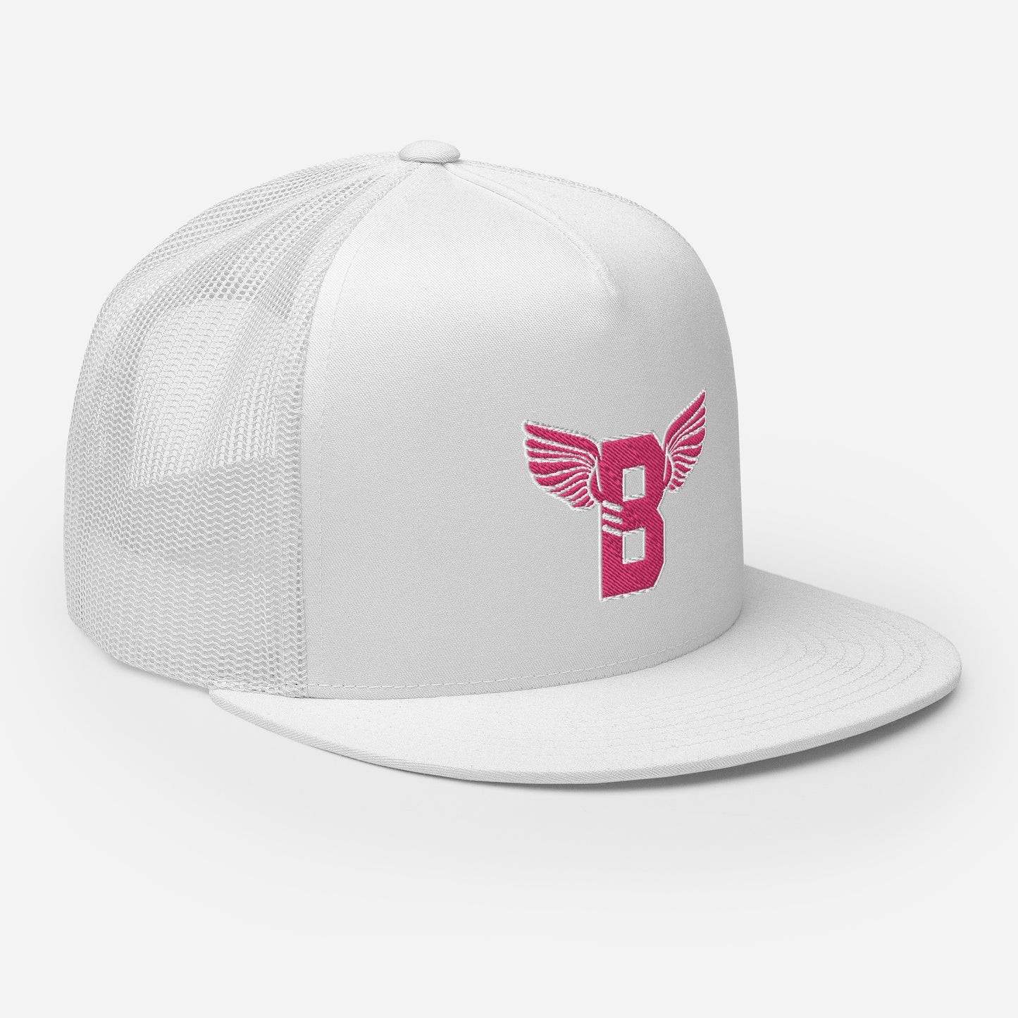 "B" IS FOR BROOKLYN - B-WING MESH SNAPBACK (PINK STITCH)