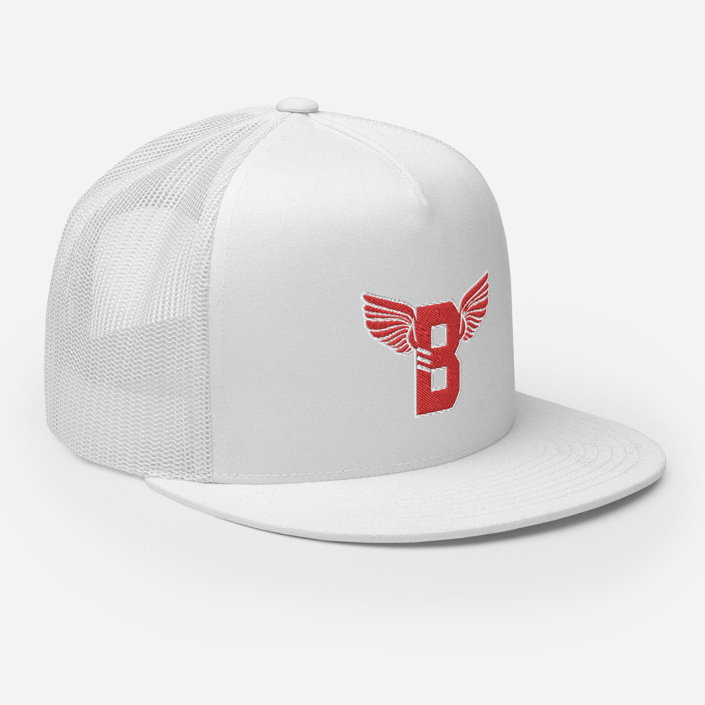 "B" IS FOR BROOKLYN - B-WING MESH SNAPBACK (RED STITCH)