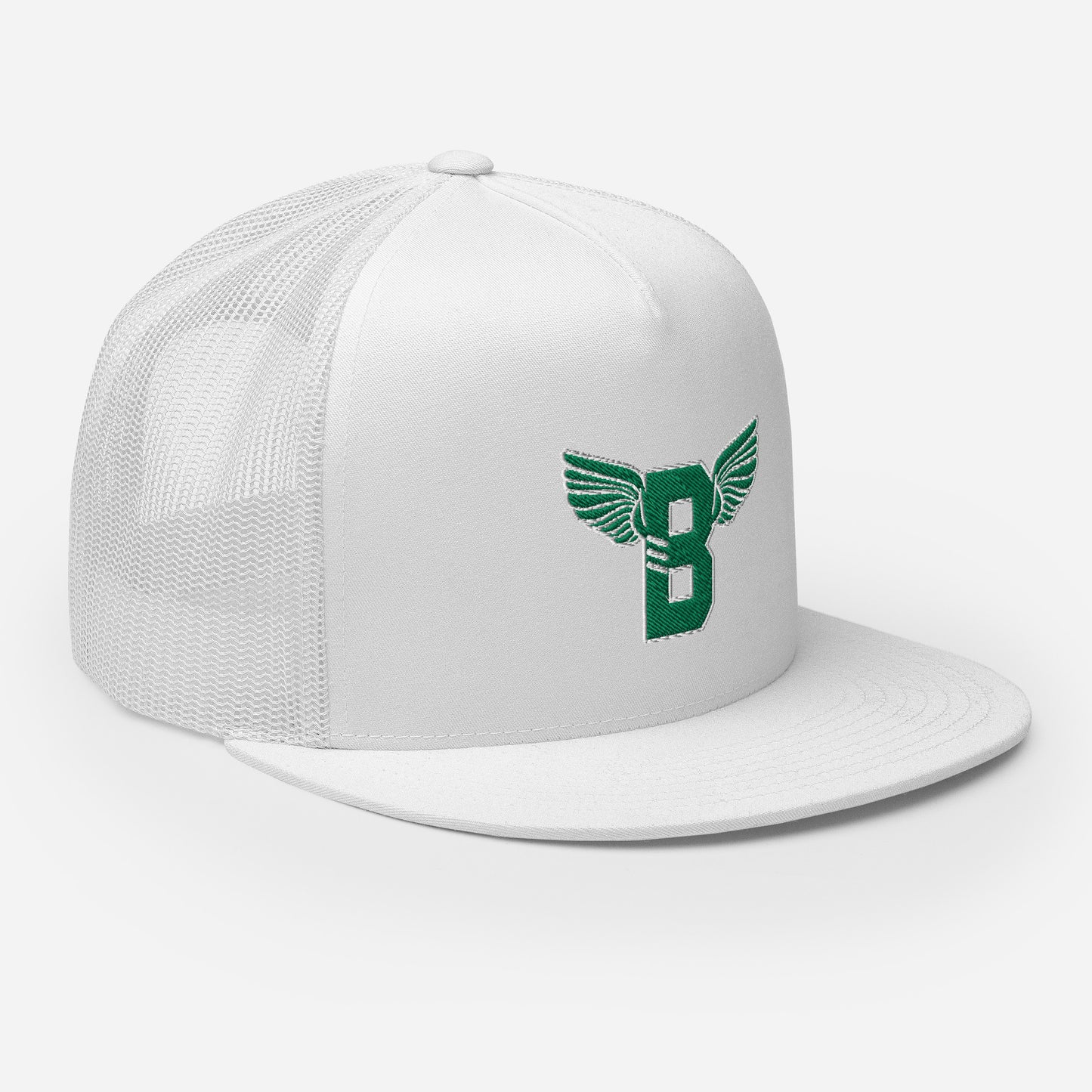 "B" IS FOR BROOKLYN - B-WING MESH SNAPBACK (KELLY GREEN STITCH)