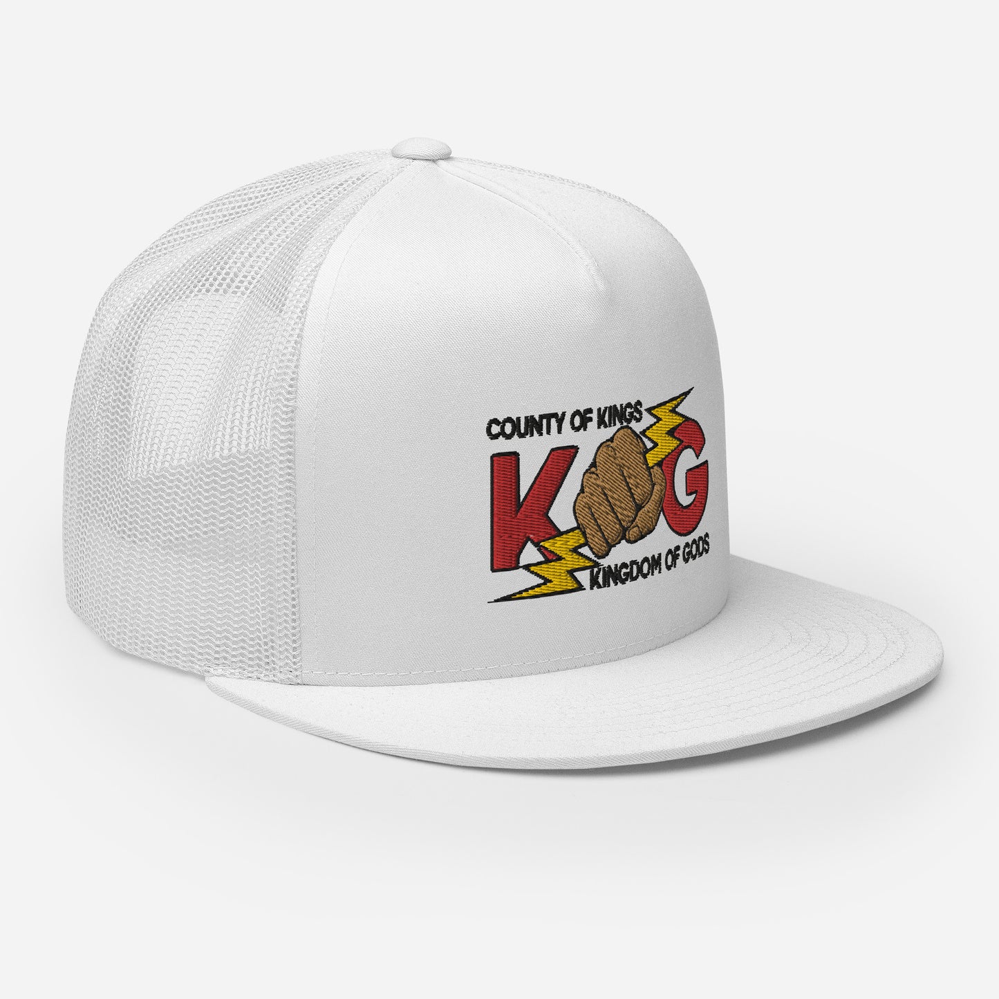 KINGDOM OF GODS - KOG HANDS OF GODS MESH SNAPBACK (Red&Black Stitch)