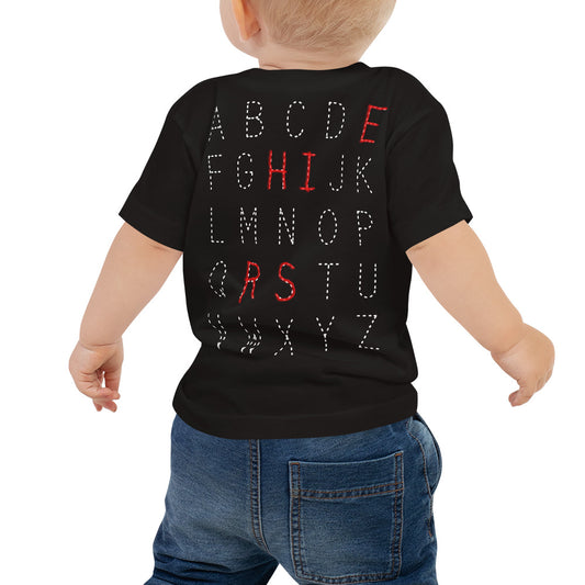 ABC's TRACING BABY TEE (WHITE)