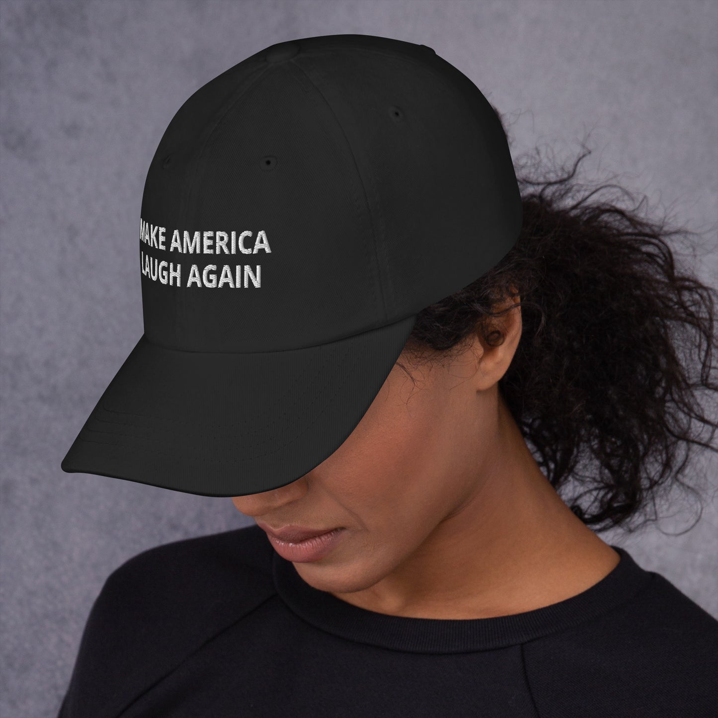 MALA: MAKE AMERICA LAUGH AGAIN DAD HAT (WHITE)