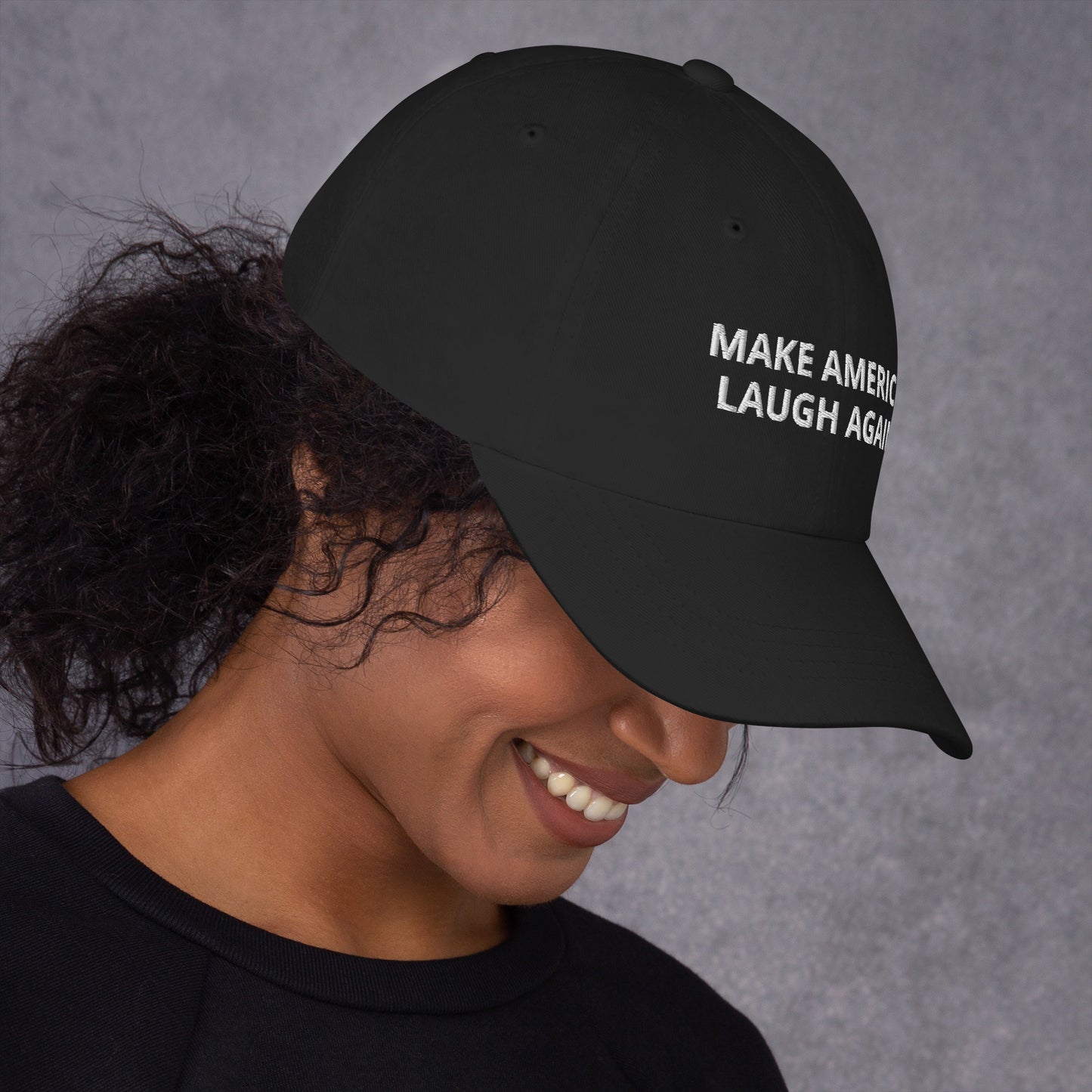 MALA: MAKE AMERICA LAUGH AGAIN DAD HAT (WHITE)