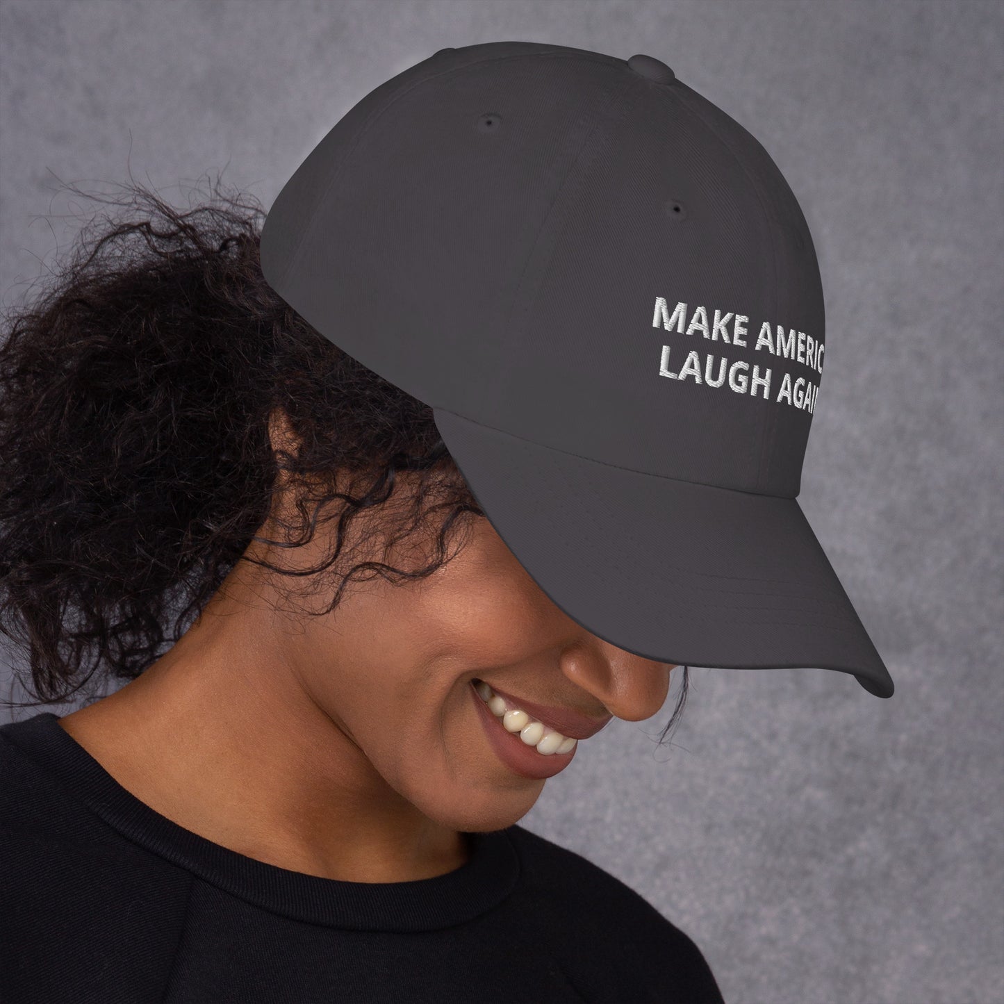 MALA: MAKE AMERICA LAUGH AGAIN DAD HAT (WHITE)