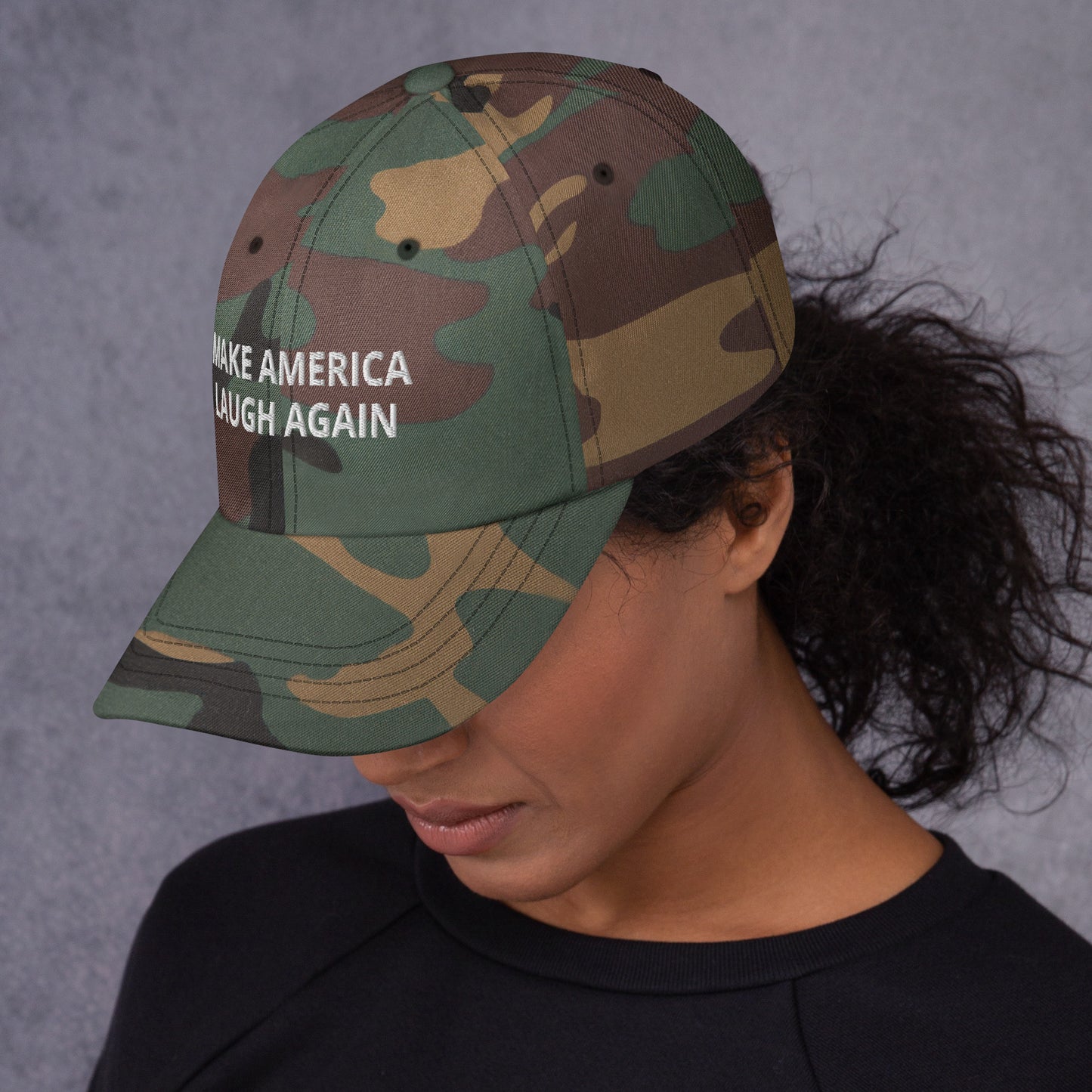 MALA: MAKE AMERICA LAUGH AGAIN DAD HAT (WHITE)