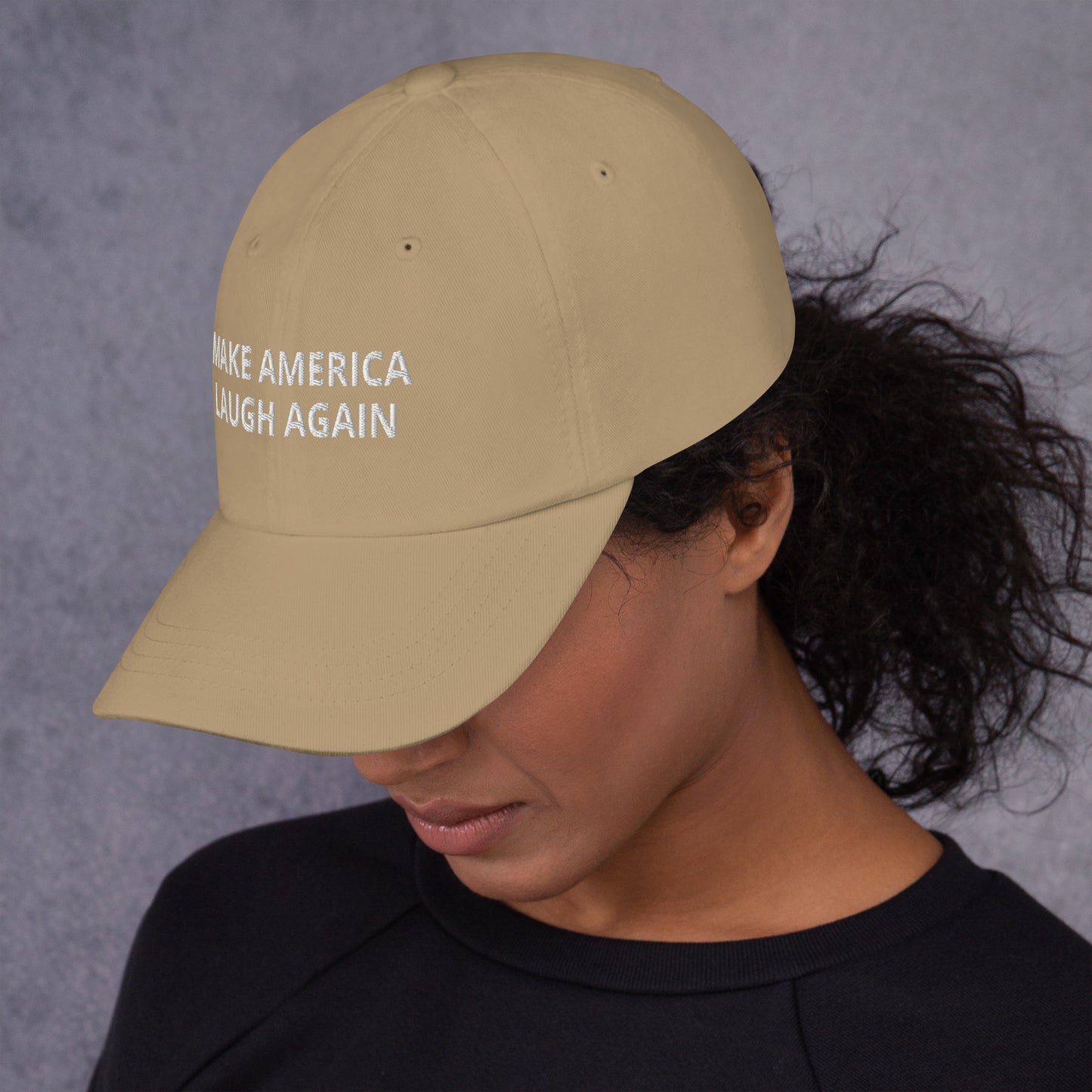 MALA: MAKE AMERICA LAUGH AGAIN DAD HAT (WHITE)