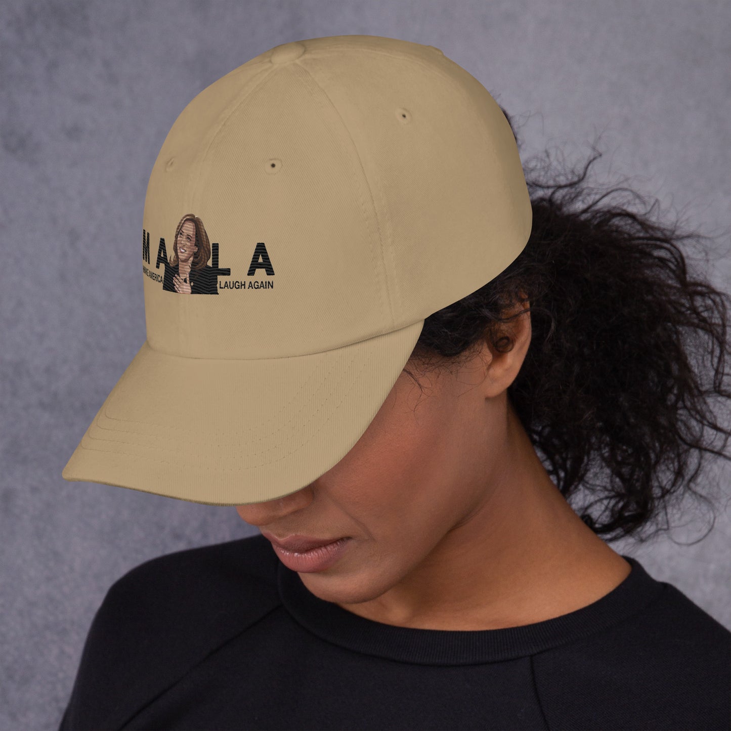 MALA: MAKE AMERICA LAUGH AGAIN PIC DAD HAT (BLACK)