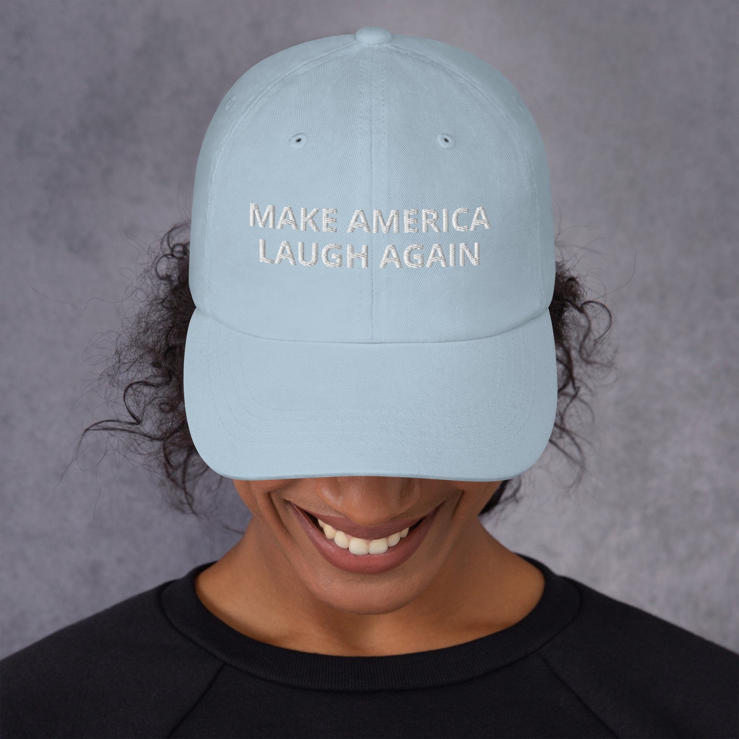 MALA: MAKE AMERICA LAUGH AGAIN DAD HAT (WHITE)