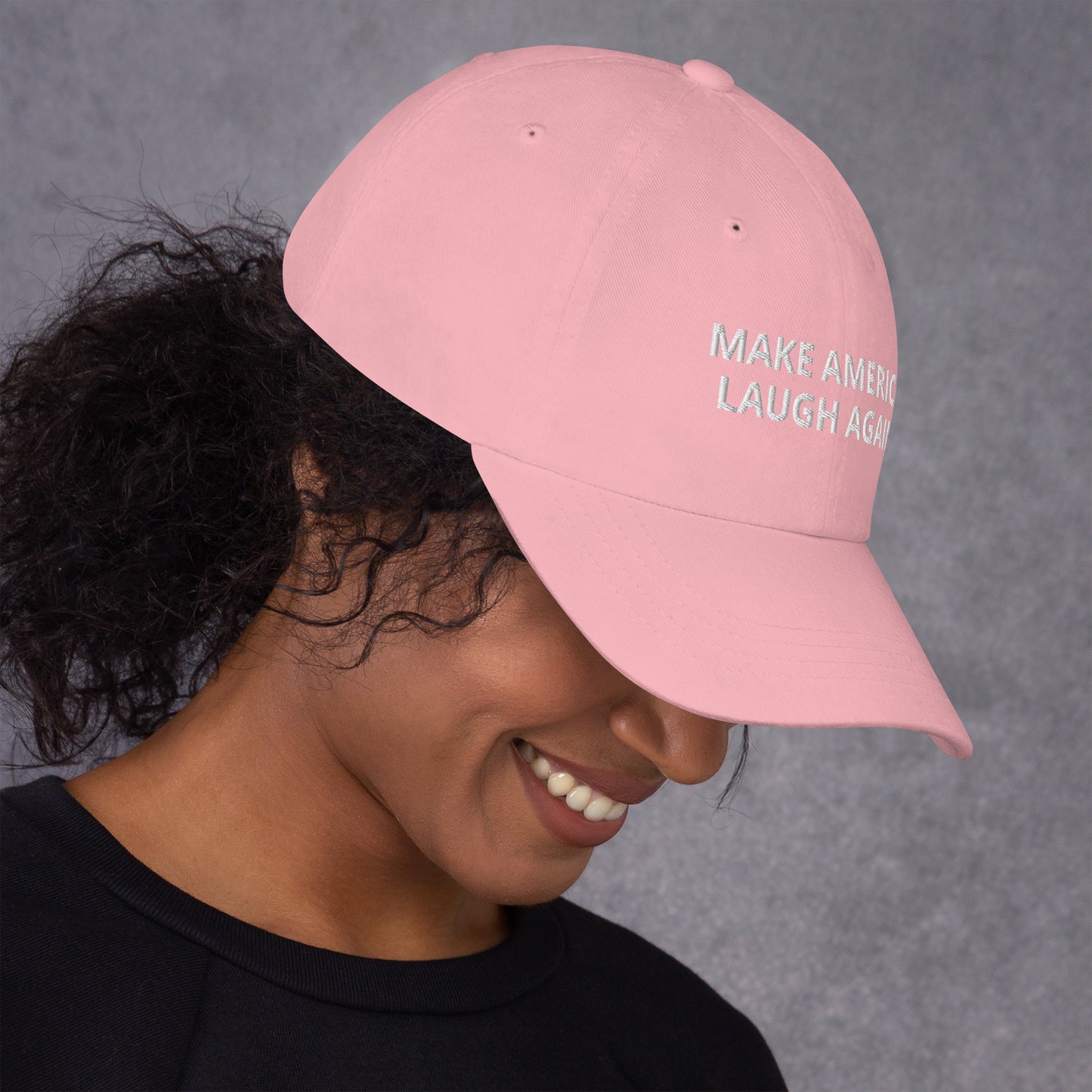 MALA: MAKE AMERICA LAUGH AGAIN DAD HAT (WHITE)