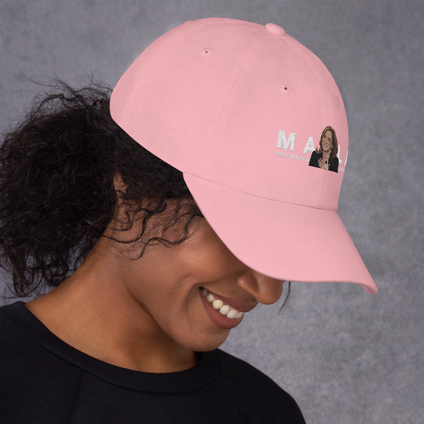 MALA: MAKE AMERICA LAUGH AGAIN PIC DAD HAT (WHITE)