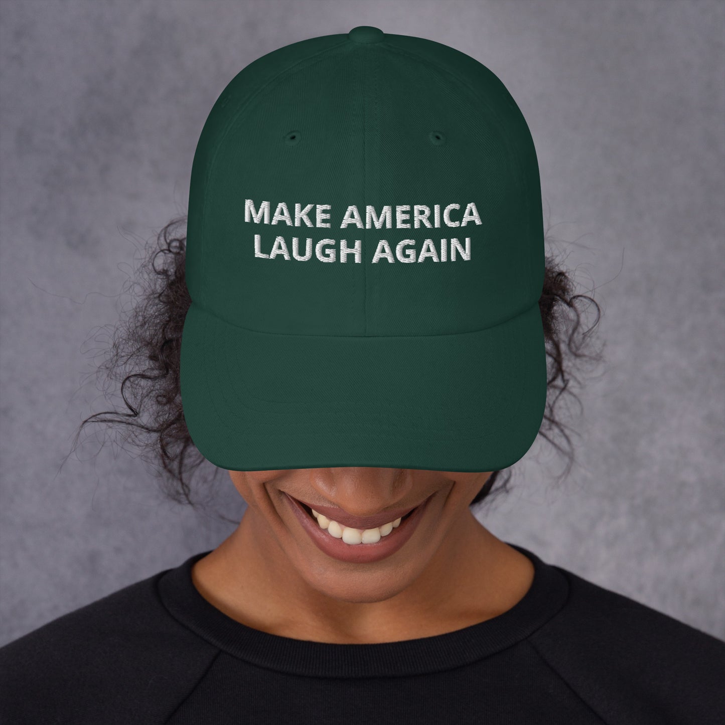 MALA: MAKE AMERICA LAUGH AGAIN DAD HAT (WHITE)