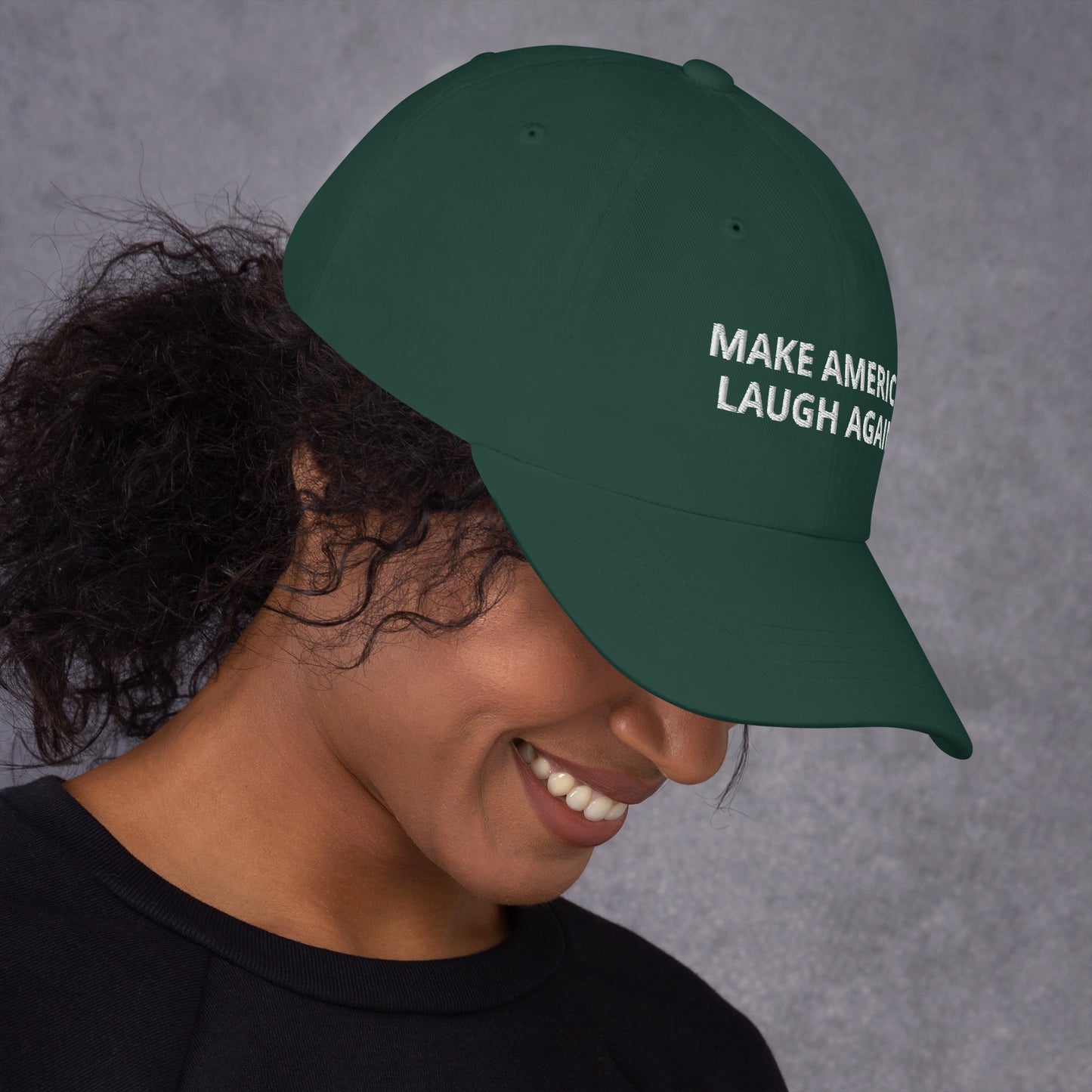 MALA: MAKE AMERICA LAUGH AGAIN DAD HAT (WHITE)